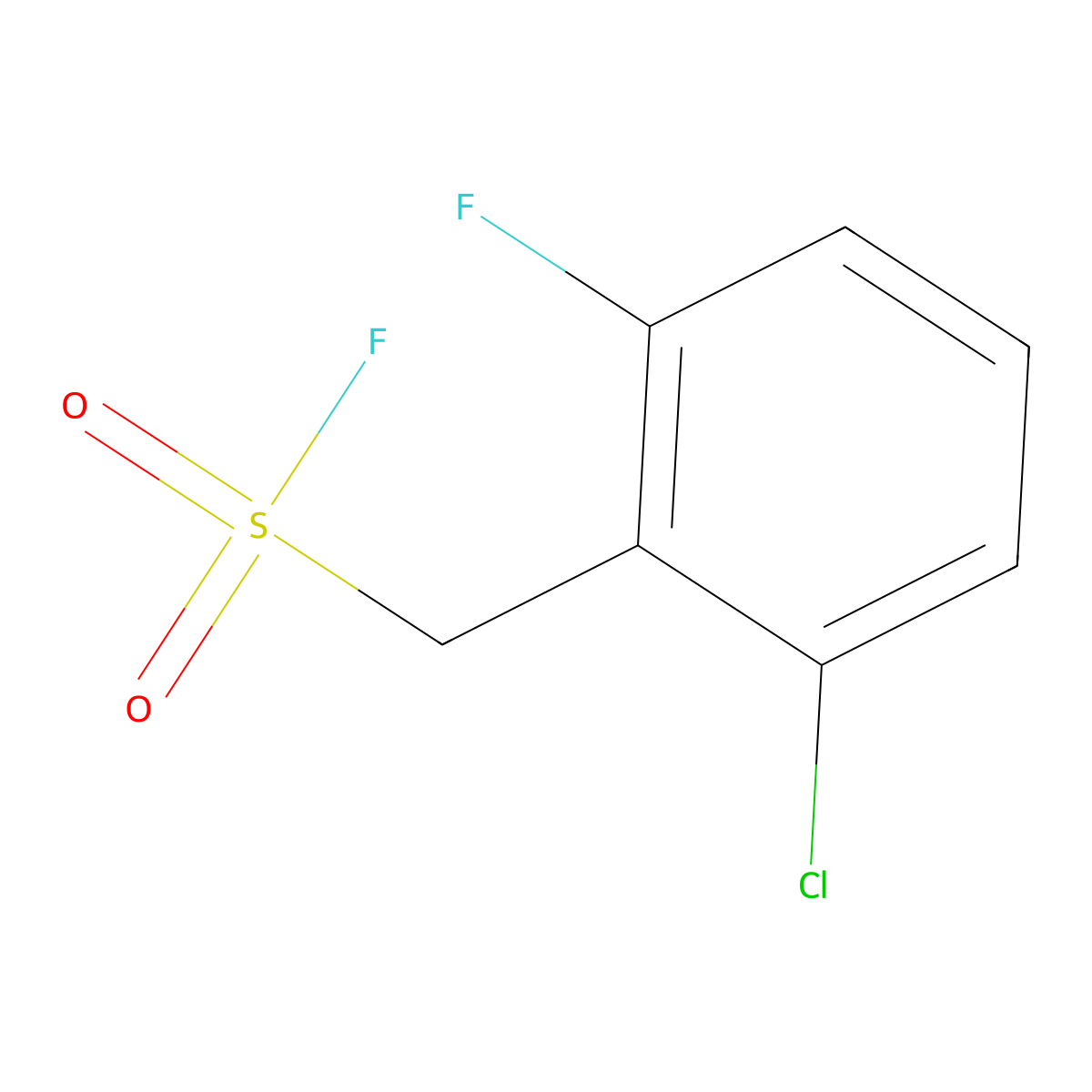 (2-Chloro-6-fluorophenyl)methanesulfonyl fluoride molecular structure, CAS 2137744-46-6