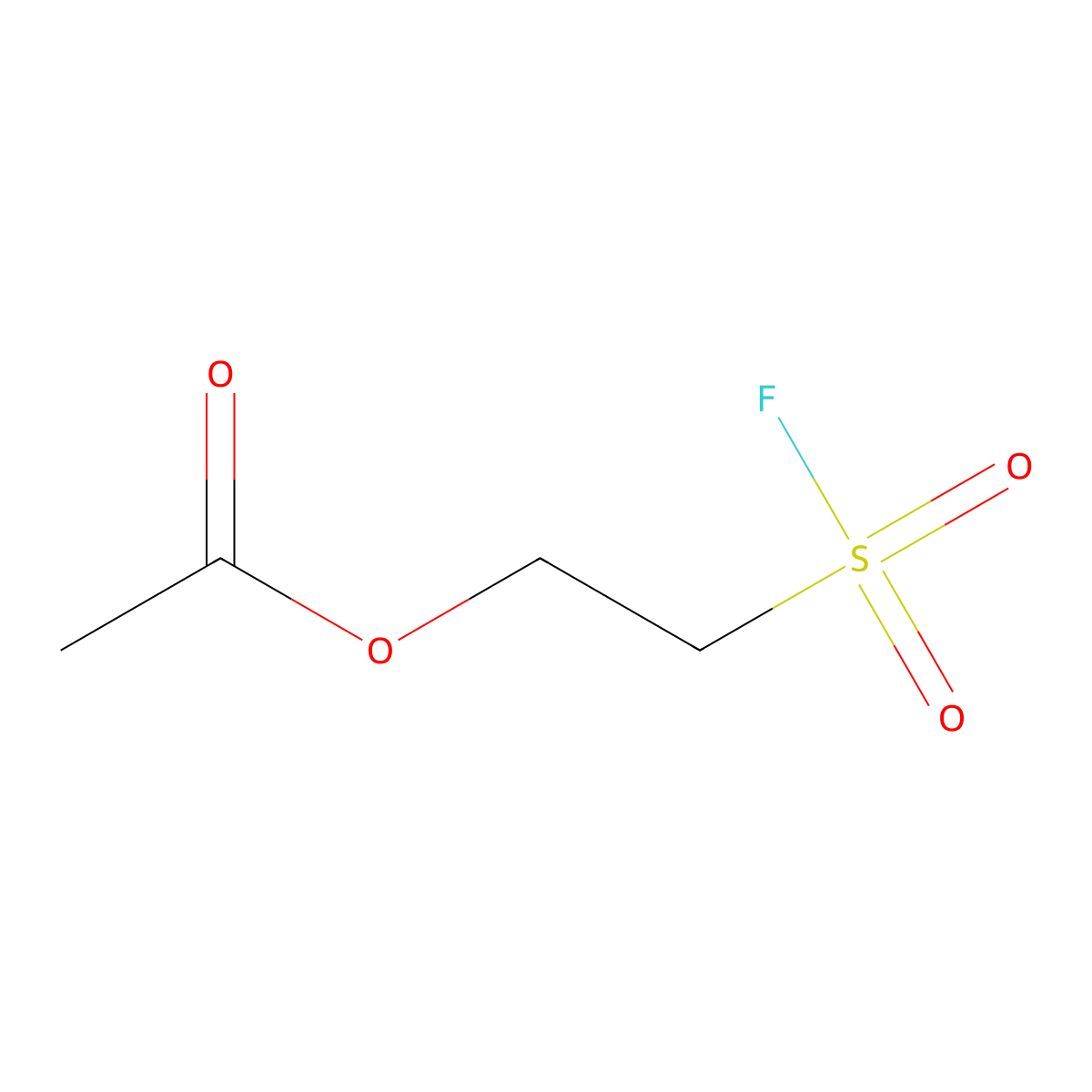 2-(Fluorosulfonyl)ethyl acetate molecular structure, CAS 2137745-97-0