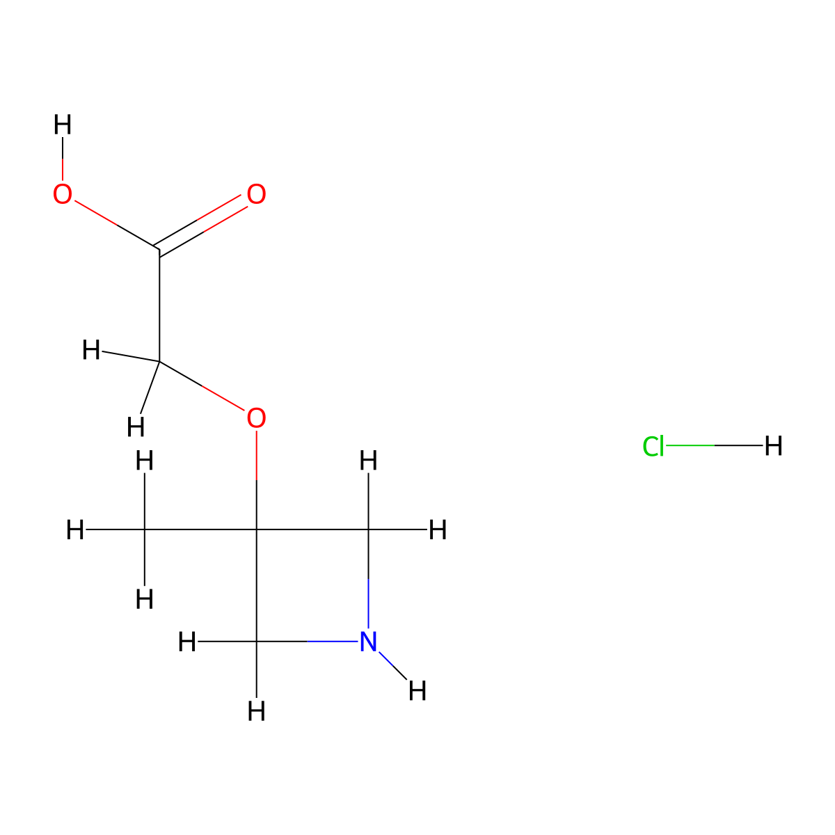2-[(3-Methylazetidin-3-yl)oxy]acetic acid hydrochloride molecular structure, CAS 2137746-70-2