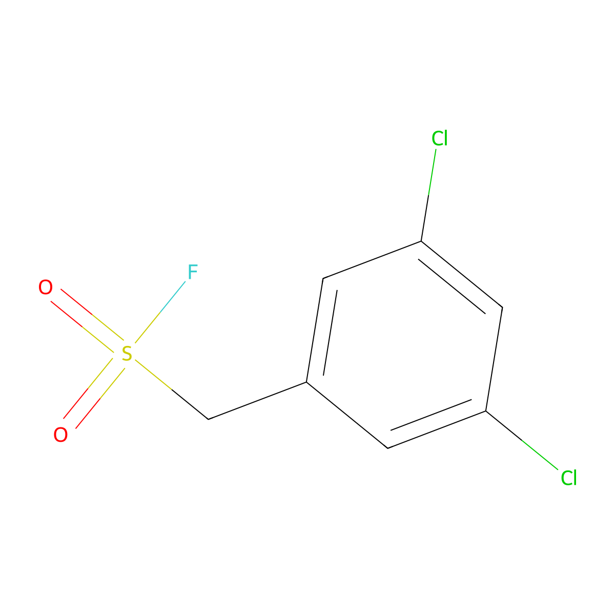 (3,5-Dichlorophenyl)methanesulfonyl fluoride molecular structure, CAS 2137748-27-5