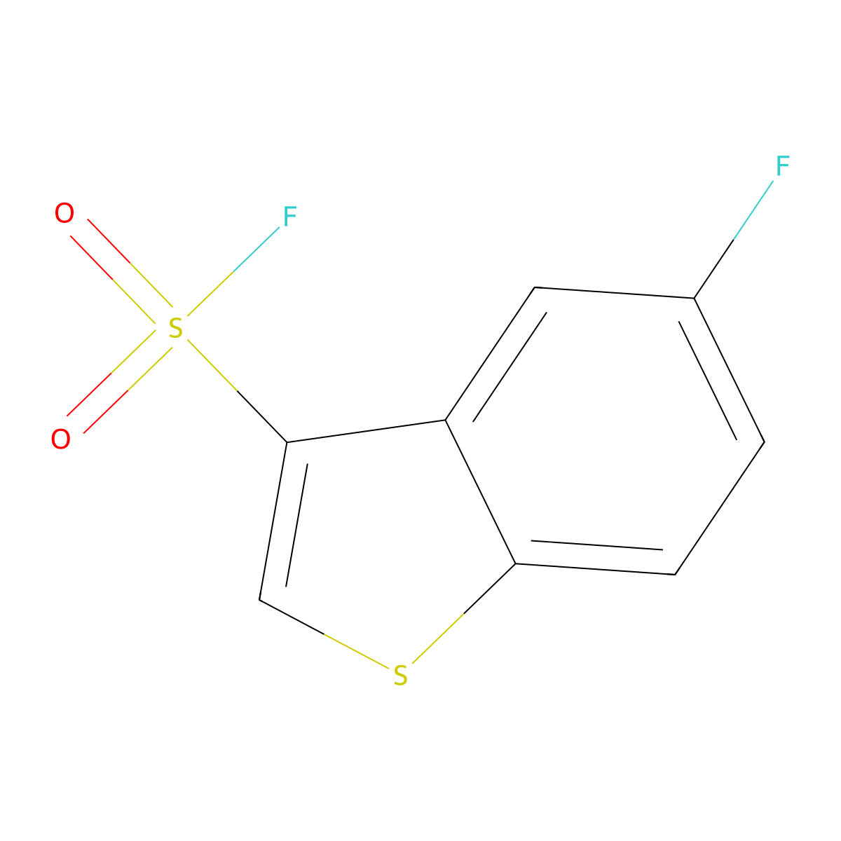 5-Fluoro-1-benzothiophene-3-sulfonyl fluoride molecular structure, CAS 2137748-42-4