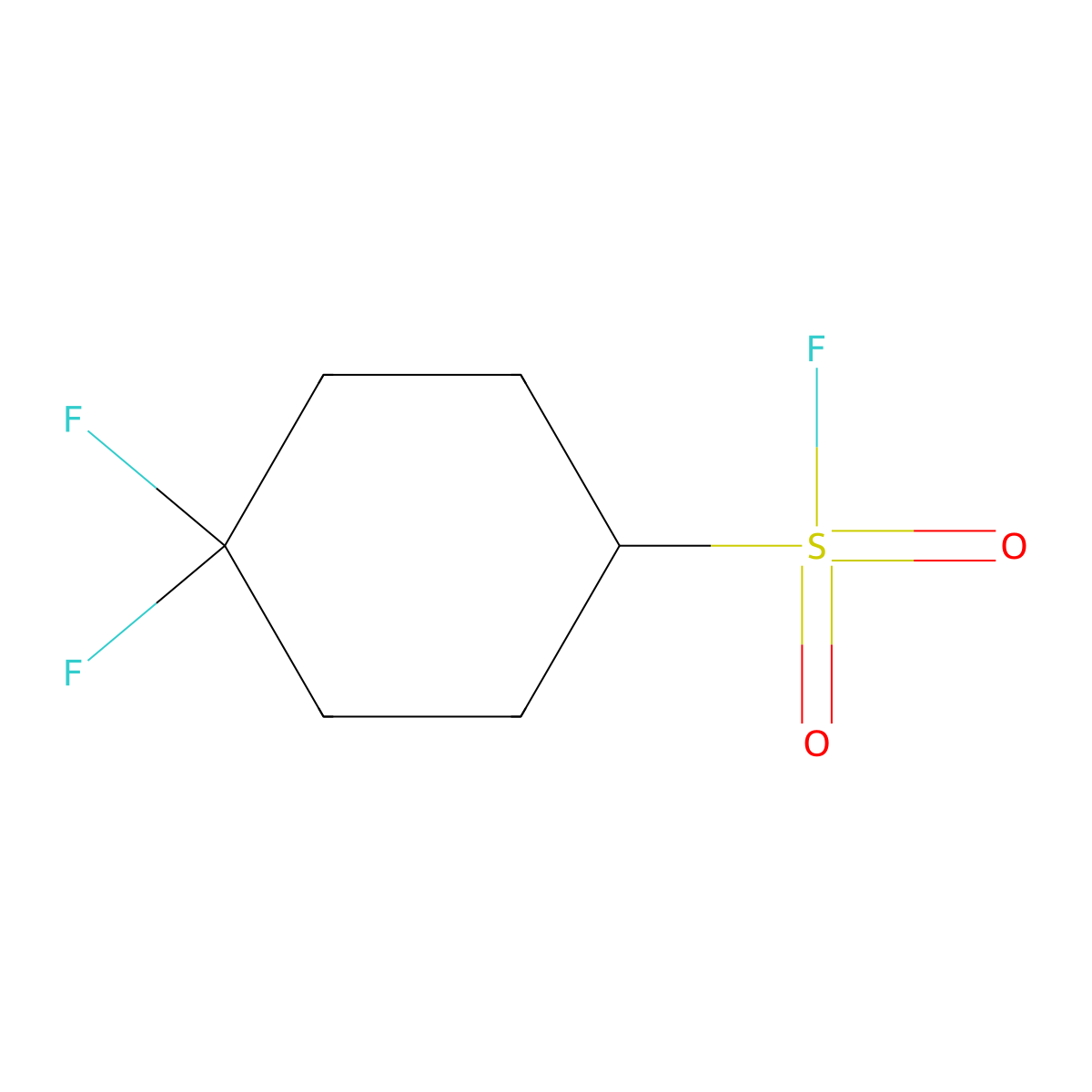 4,4-Difluorocyclohexane-1-sulfonyl fluoride molecular structure, CAS 2137749-87-0