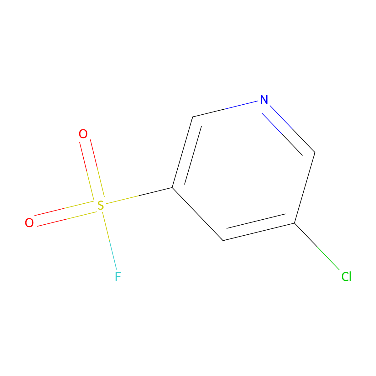 5-Chloropyridine-3-sulfonyl fluoride molecular structure, CAS 2137753-46-7