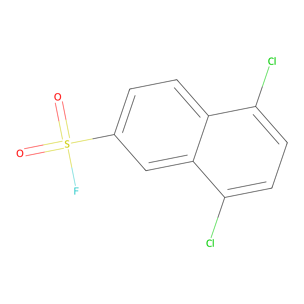 5,8-Dichloronaphthalene-2-sulfonyl fluoride molecular structure, CAS 2137754-40-4
