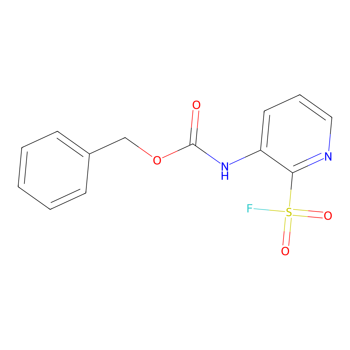 benzyl N-[2-(fluorosulfonyl)pyridin-3-yl]carbamate molecular structure, CAS 2137754-71-1