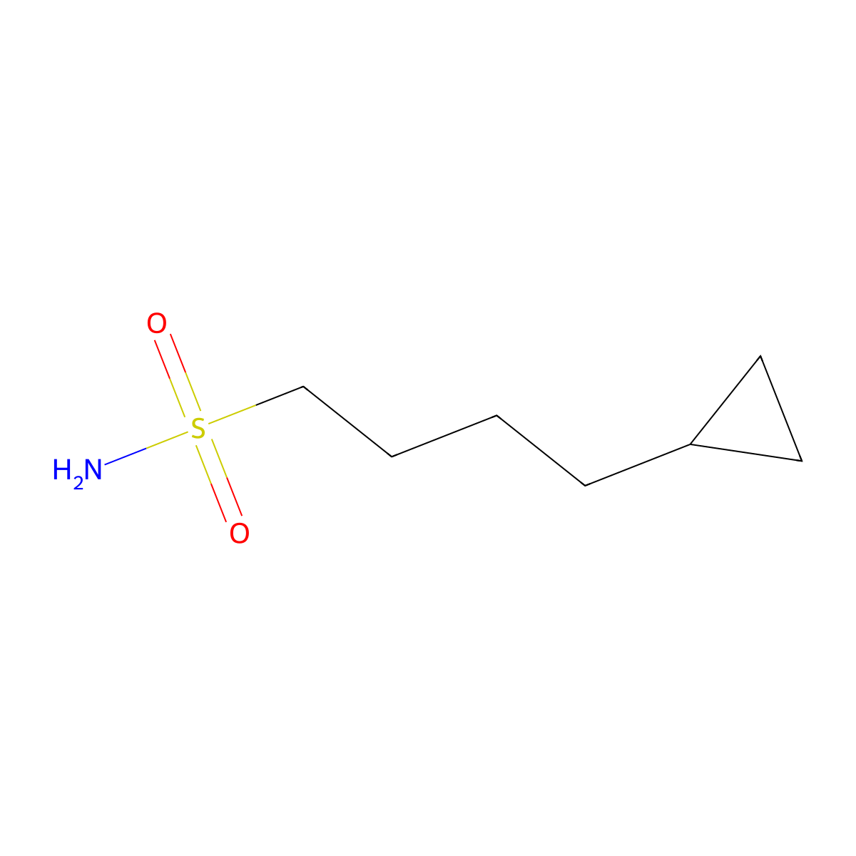 4-Cyclopropylbutane-1-sulfonamide molecular structure, CAS 2137754-89-1