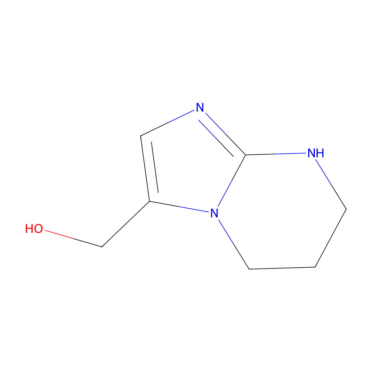 {5H,6H,7H,8H-imidazo[1,2-a]pyrimidin-3-yl}methanol molecular structure, CAS 2137756-28-4