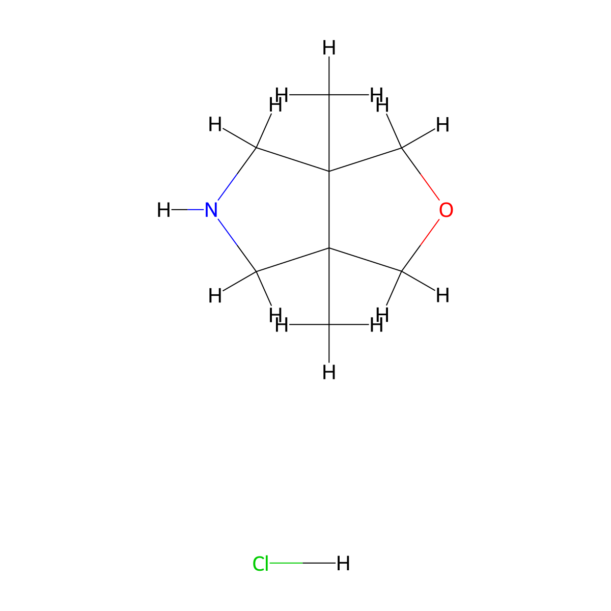 3a,6a-dimethyl-3,4,5,6-tetrahydro-1H-furo[3,4-c]pyrrole;hydrochloride molecular structure, CAS 2137759-55-6
