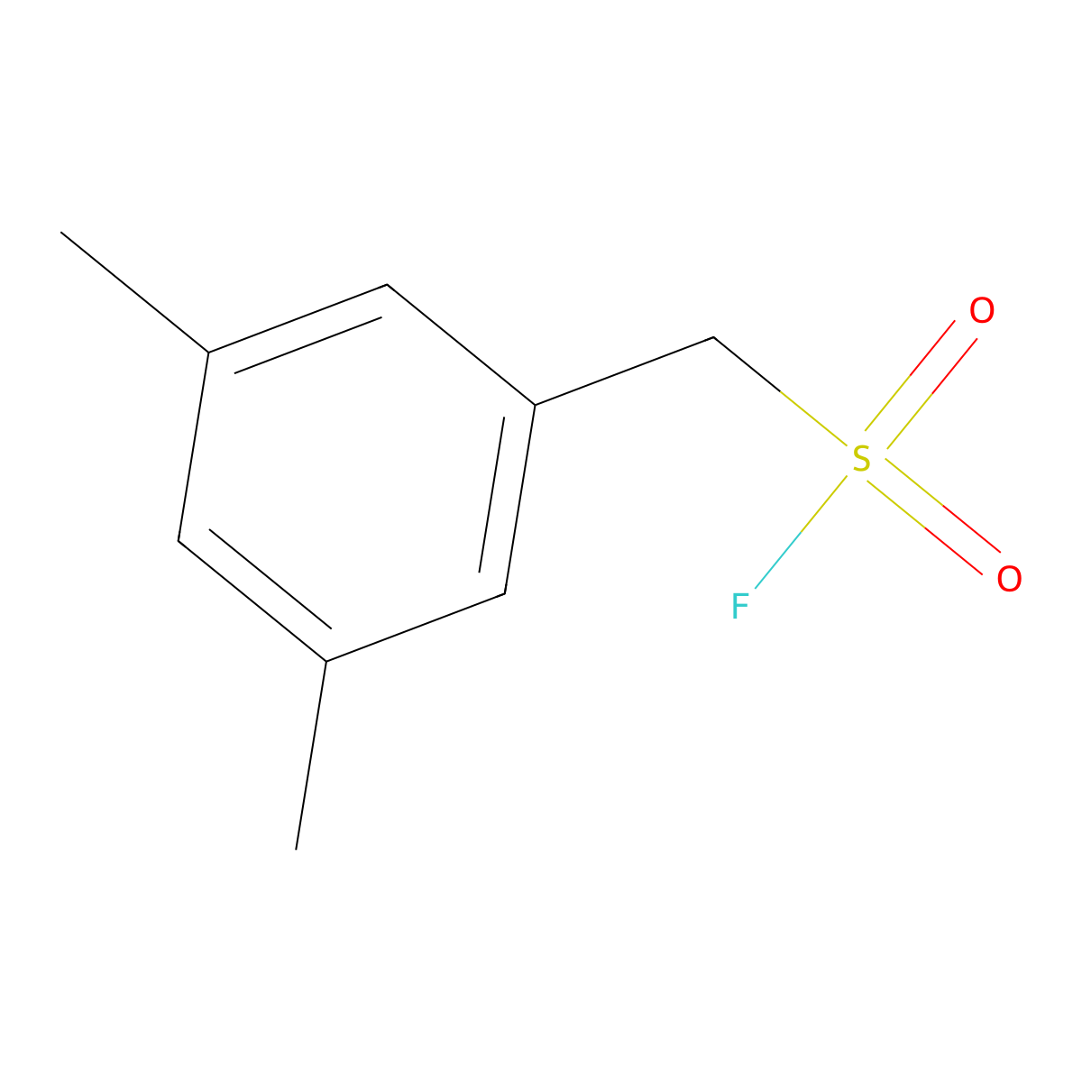 (3,5-Dimethylphenyl)methanesulfonyl fluoride molecular structure, CAS 2137760-45-1