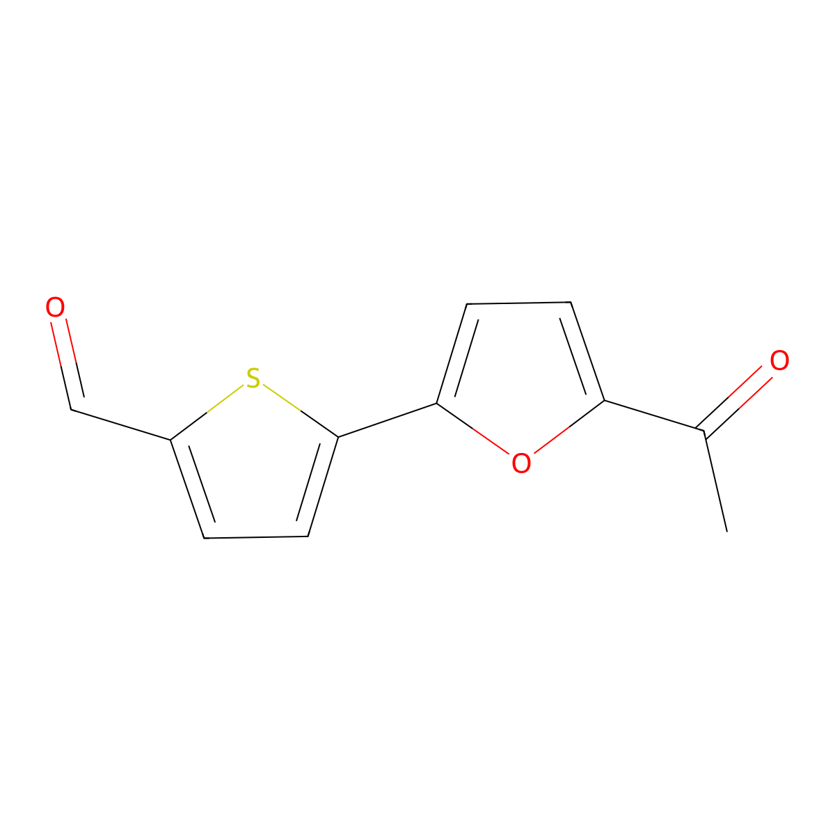 5-(5-Acetylfuran-2-yl)thiophene-2-carbaldehyde molecular structure, CAS 2137760-72-4