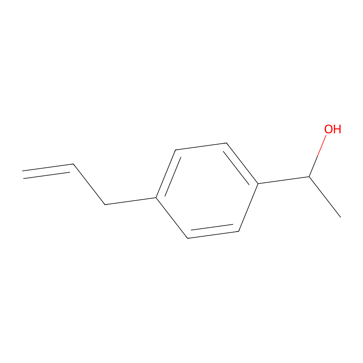 1-[4-(Prop-2-en-1-yl)phenyl]ethan-1-ol molecular structure, CAS 2137761-31-8