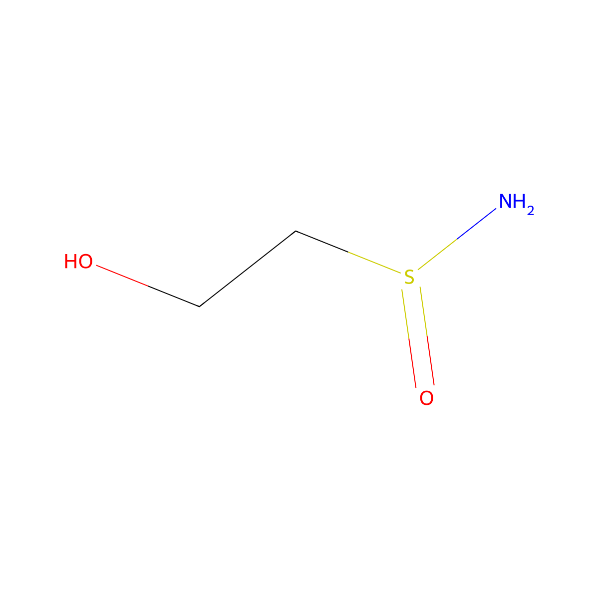 2-Hydroxyethane-1-sulfinamide molecular structure, CAS 2137761-50-1