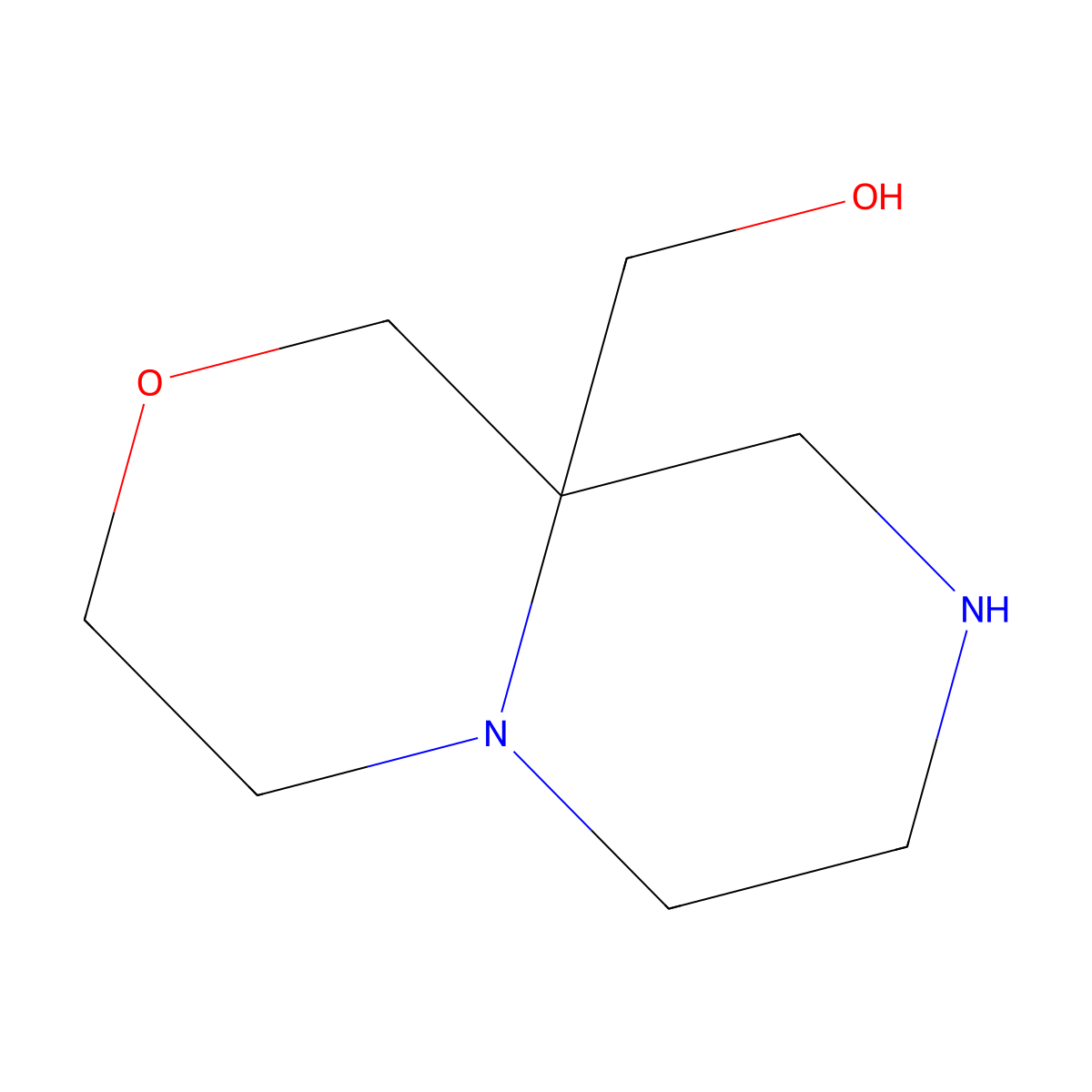 {Octahydropiperazino[2,1-c]morpholin-9a-yl}methanol molecular structure, CAS 2137765-65-0
