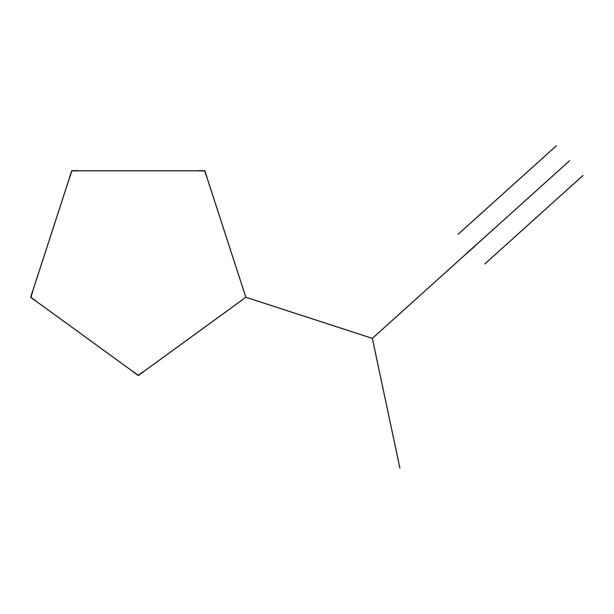 (But-3-yn-2-yl)cyclopentane molecular structure, CAS 2137766-66-4