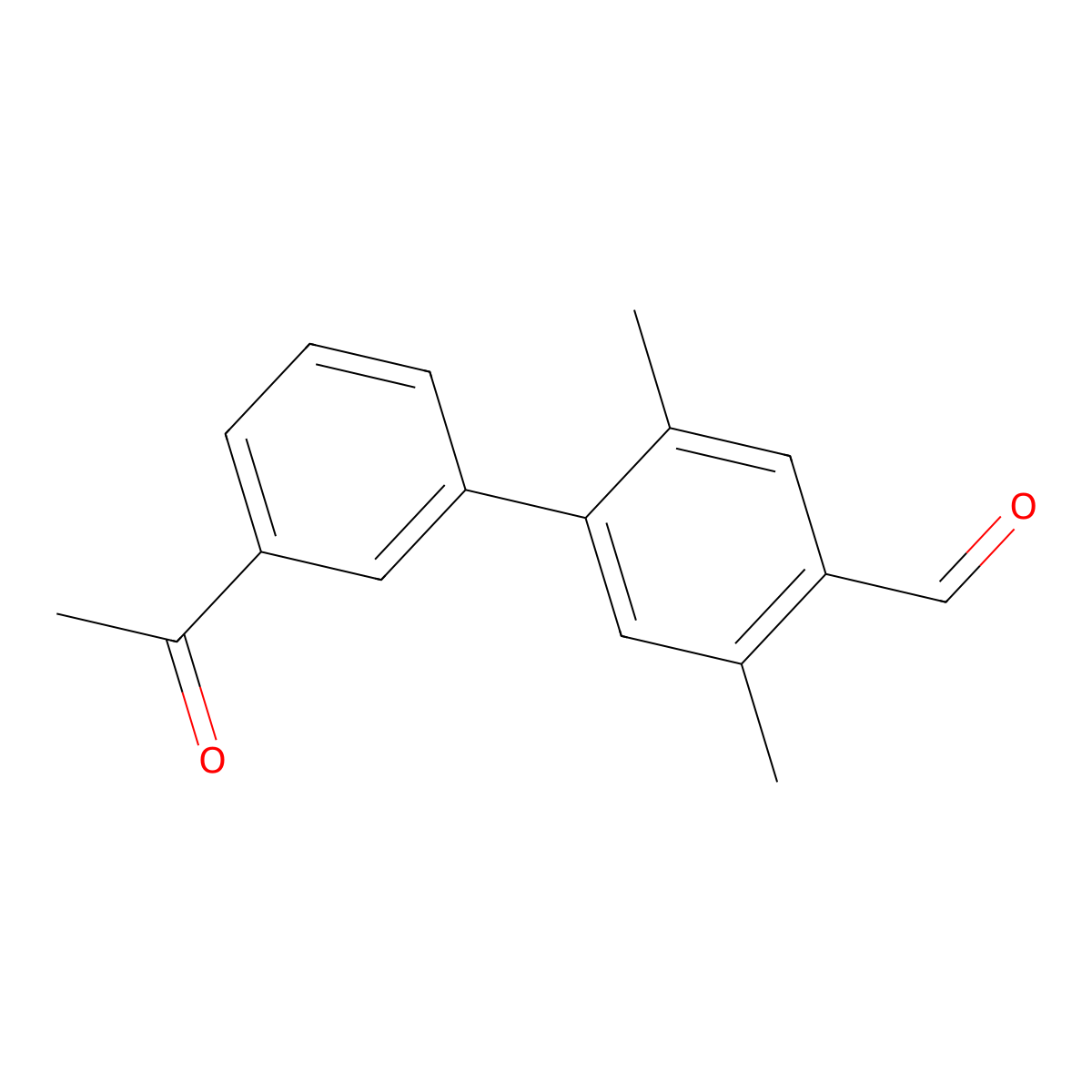 4-(3-Acetylphenyl)-2,5-dimethylbenzaldehyde molecular structure, CAS 2137766-85-7