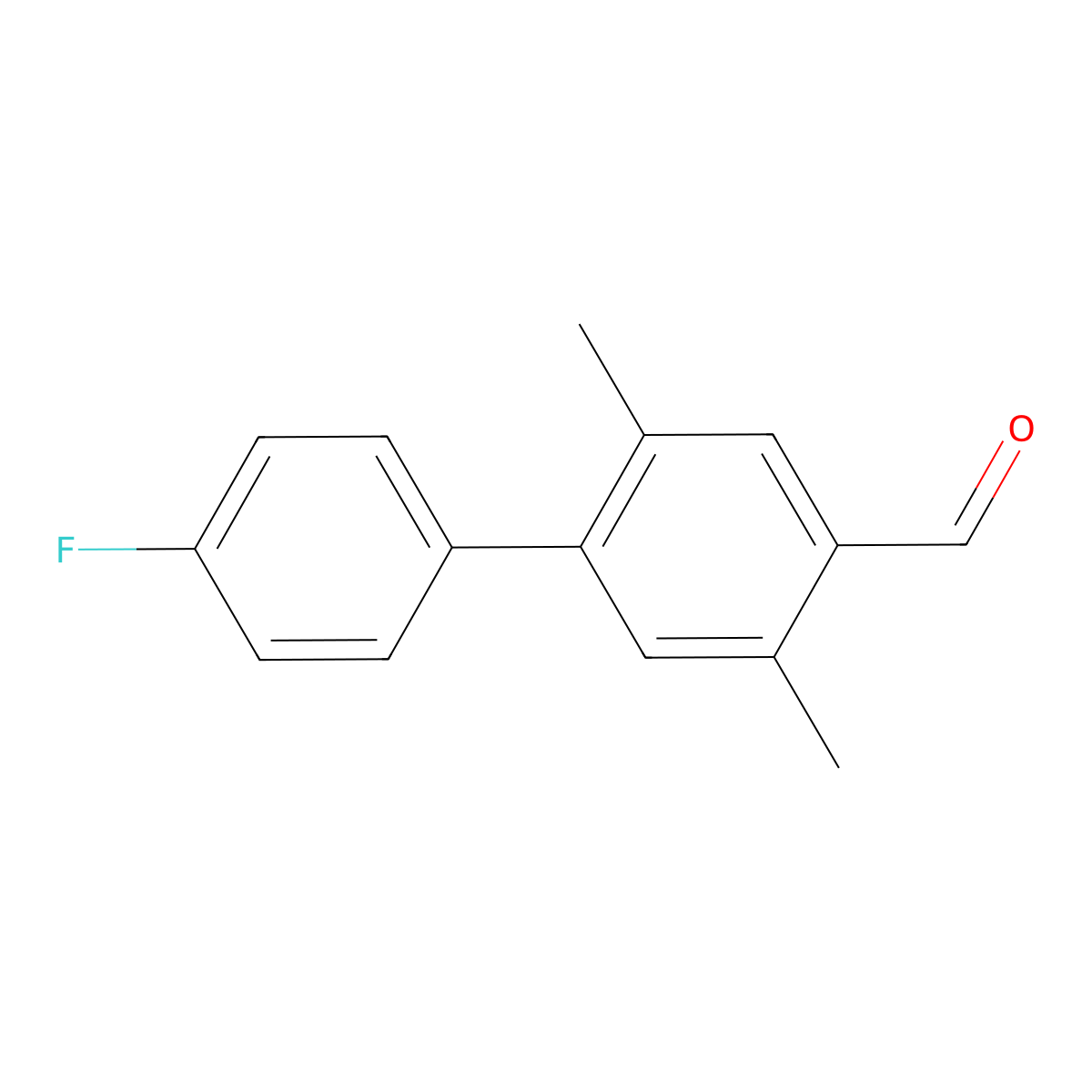 4-(4-Fluorophenyl)-2,5-dimethylbenzaldehyde molecular structure, CAS 2137766-90-4