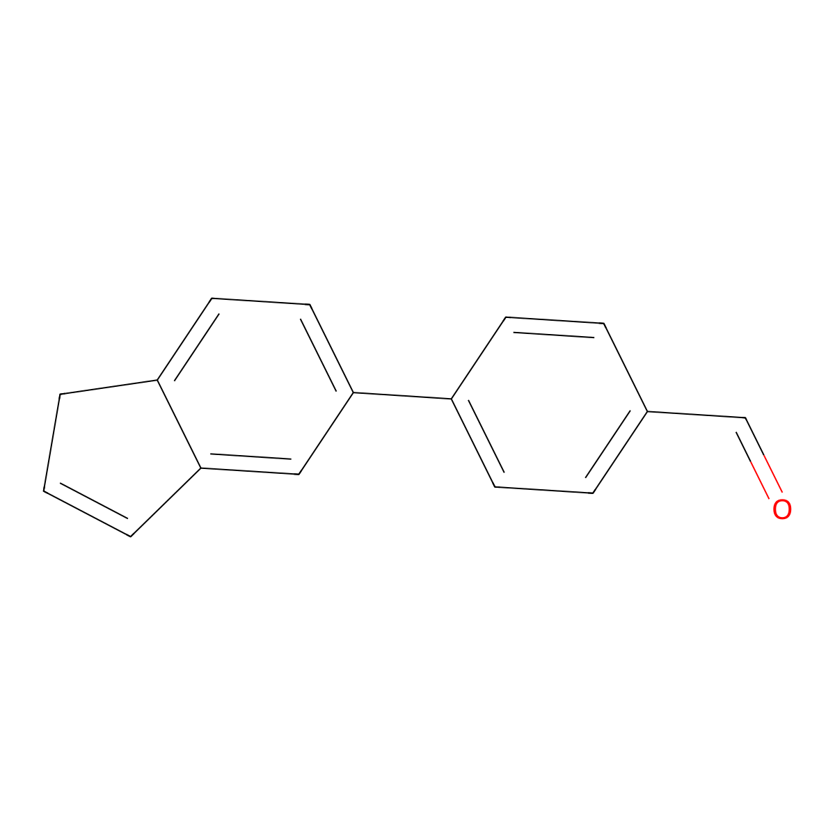 4-(1H-inden-5-yl)benzaldehyde molecular structure, CAS 2137767-12-3