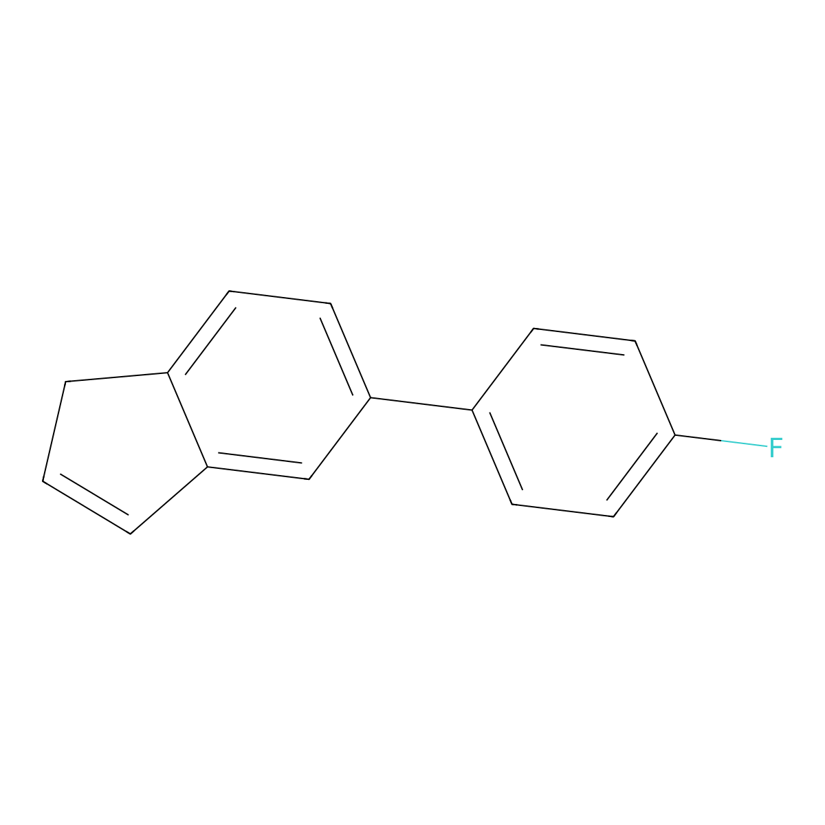 5-(4-fluorophenyl)-1H-indene molecular structure, CAS 2137767-14-5