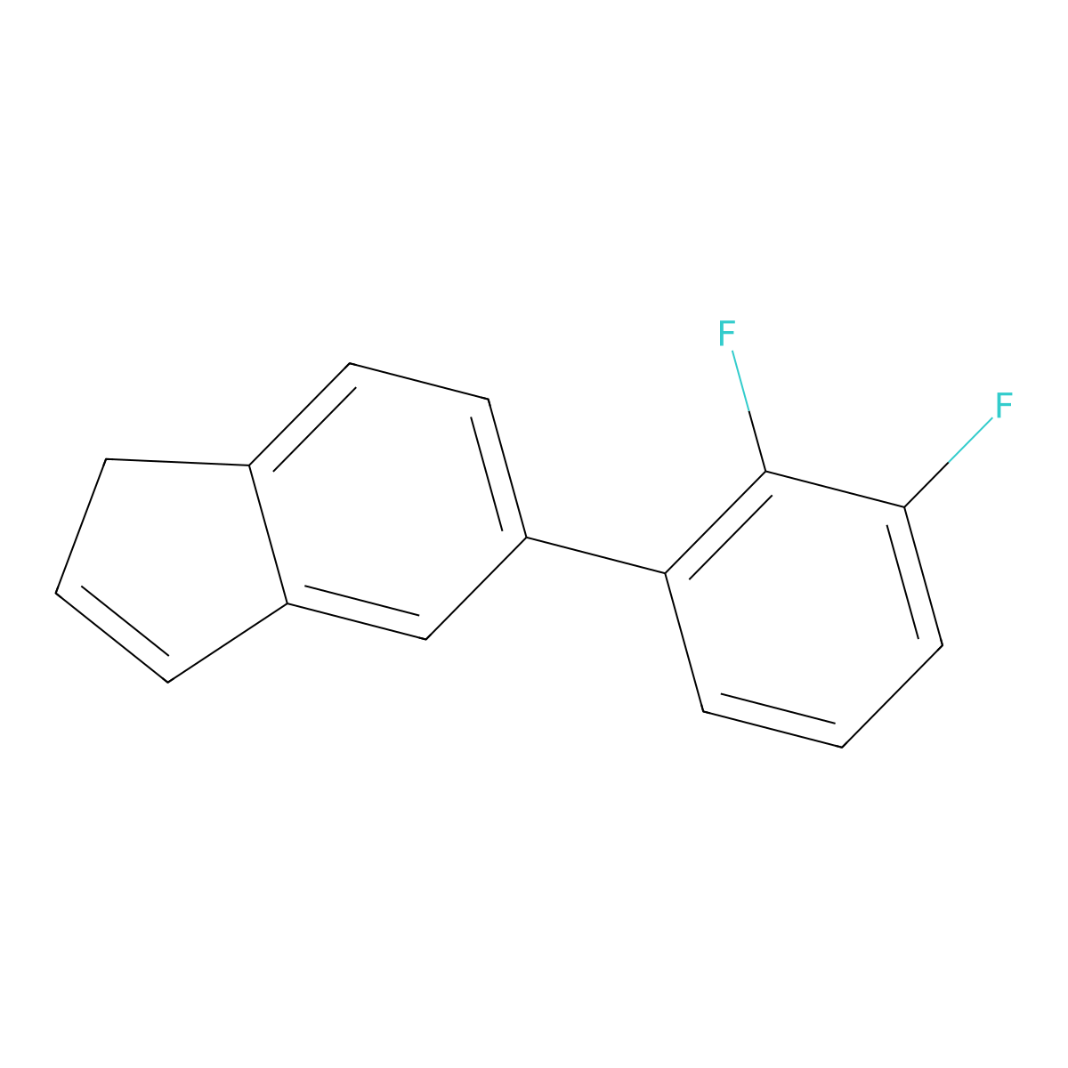 5-(2,3-difluorophenyl)-1H-indene molecular structure, CAS 2137767-15-6
