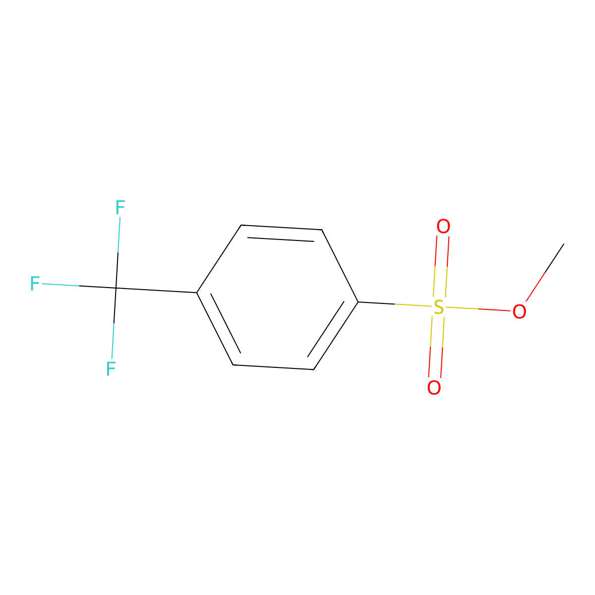 Methyl 4-(trifluoromethyl)benzenesulfonate molecular structure, CAS 2137767-62-3