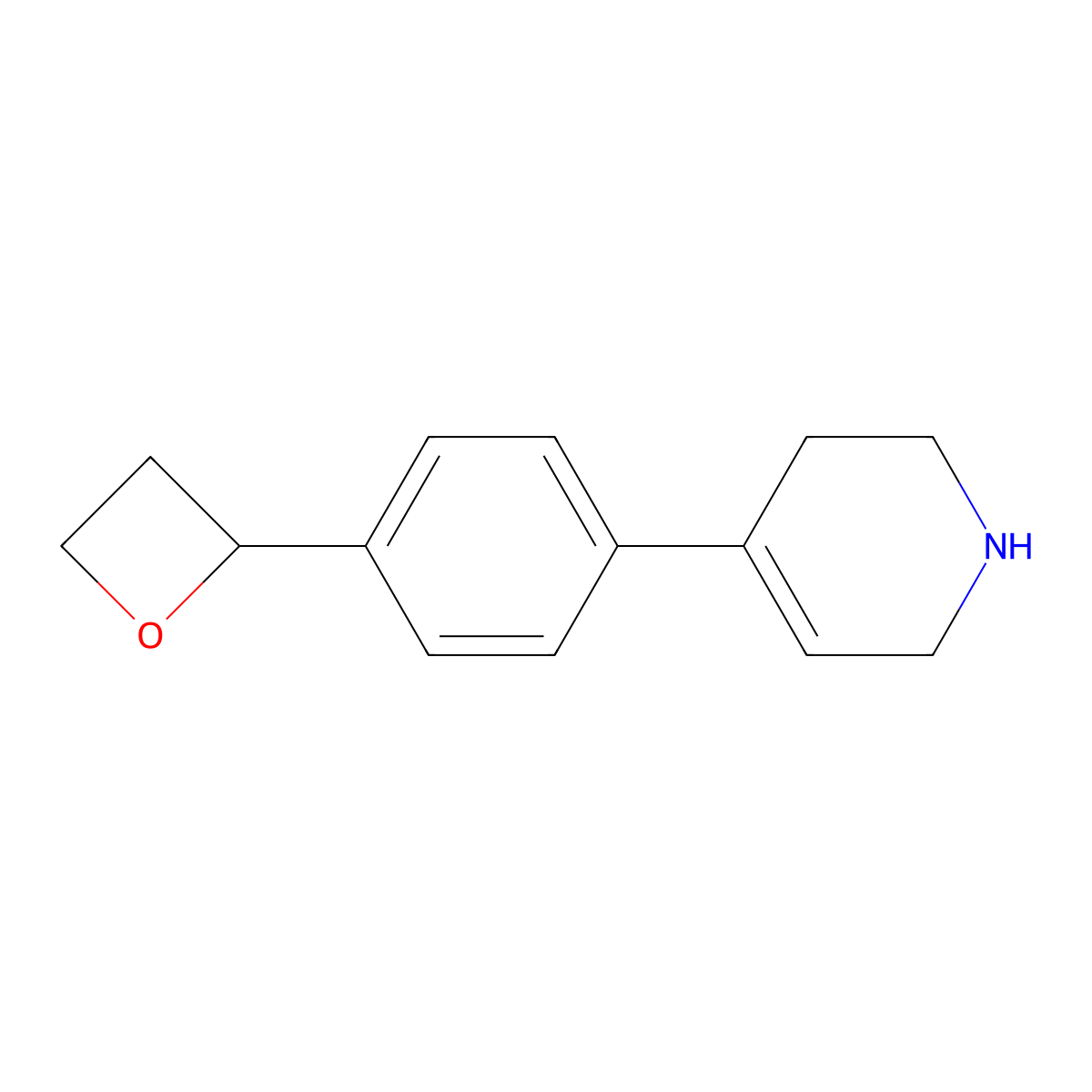 4-[4-(Oxetan-2-yl)phenyl]-1,2,3,6-tetrahydropyridine molecular structure, CAS 2137767-85-0