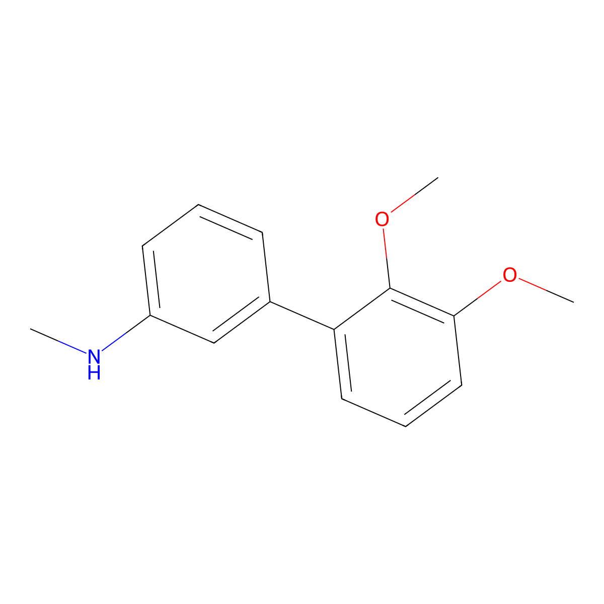 3-(2,3-dimethoxyphenyl)-N-methylaniline molecular structure, CAS 2137769-28-7