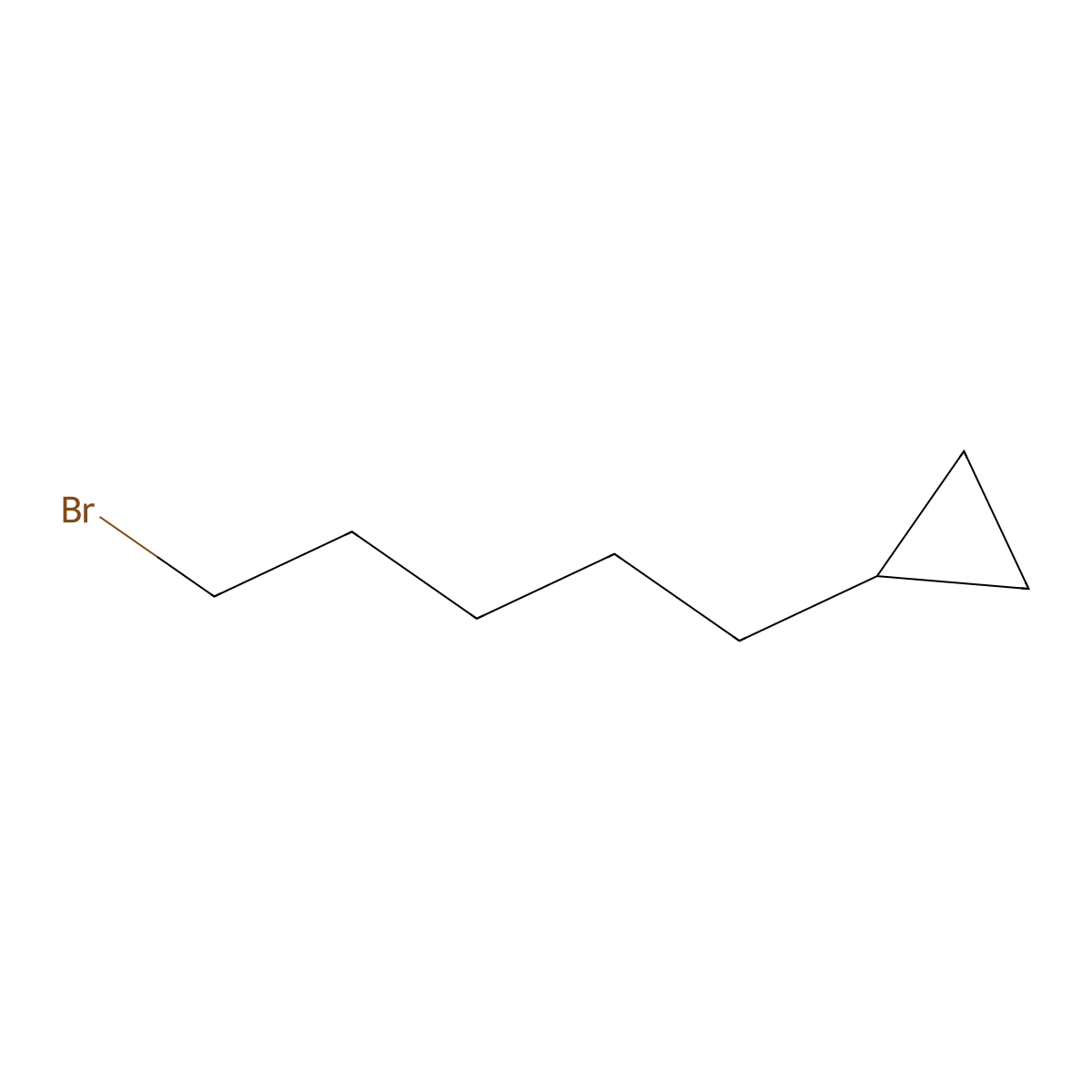 (5-Bromopentyl)cyclopropane molecular structure, CAS 2137769-50-5