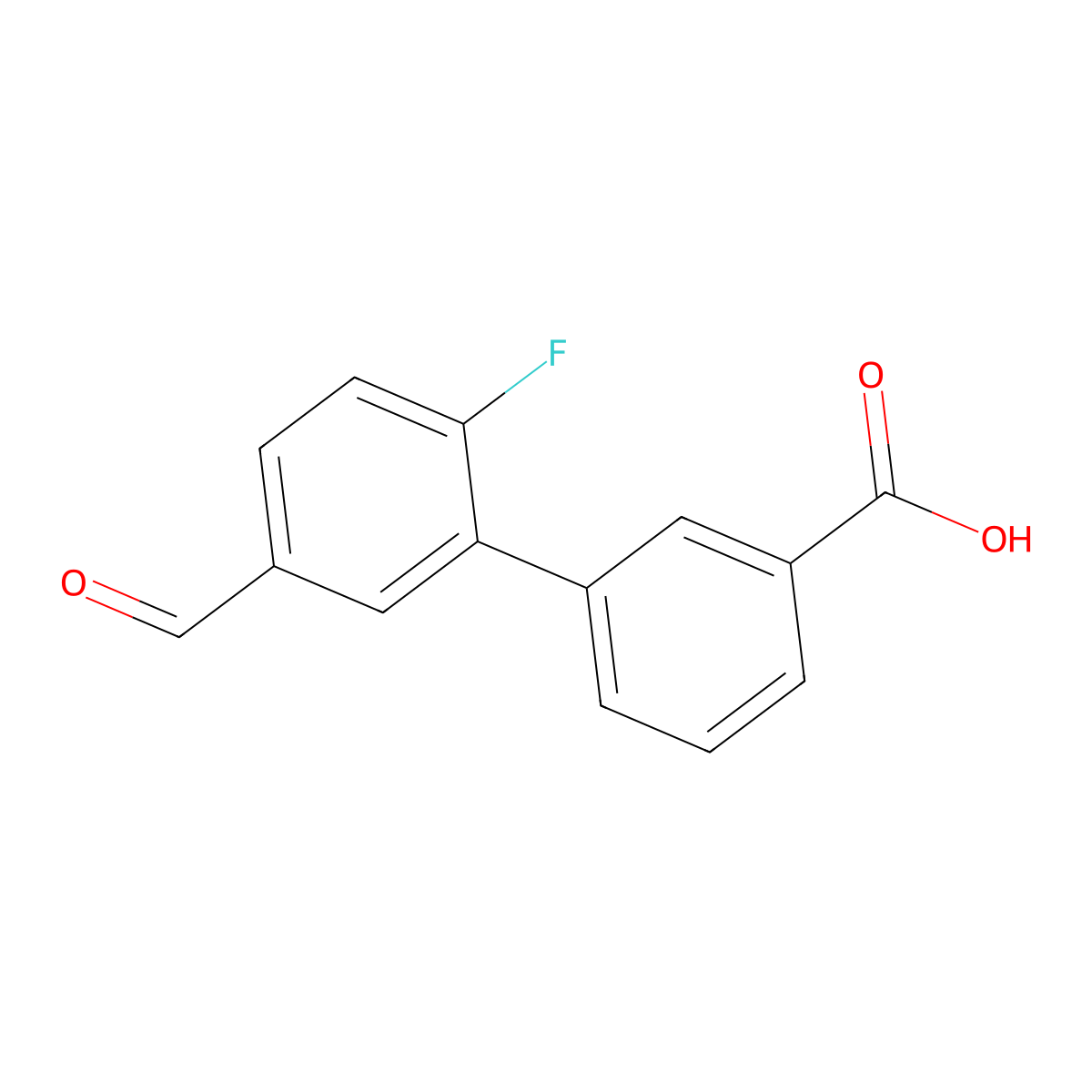 3-(2-Fluoro-5-formylphenyl)benzoic acid molecular structure, CAS 2137769-68-5
