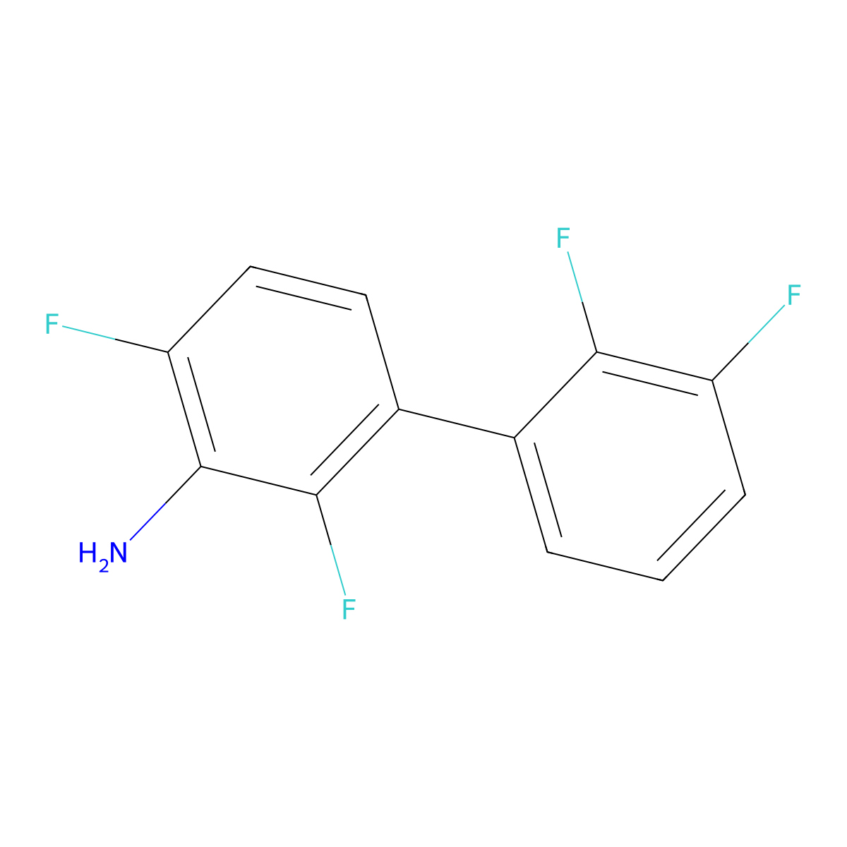 3-(2,3-Difluorophenyl)-2,6-difluoroaniline molecular structure, CAS 2137772-11-1