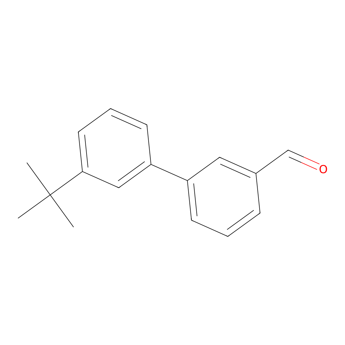 3-(3-Tert-butylphenyl)benzaldehyde molecular structure, CAS 2137773-96-5