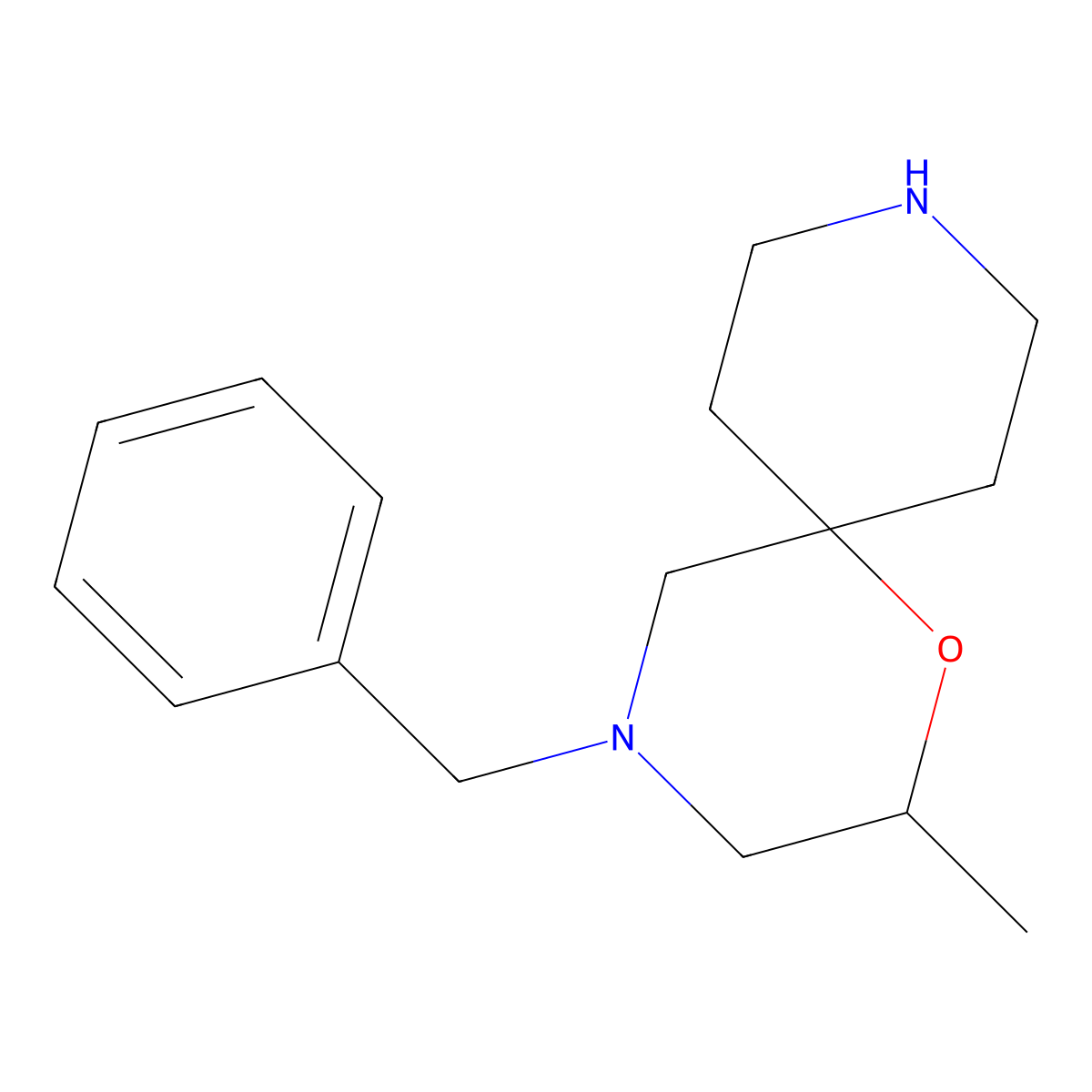 4-Benzyl-2-methyl-1-oxa-4,9-diazaspiro[5.5]undecane molecular structure, CAS 2137774-44-6