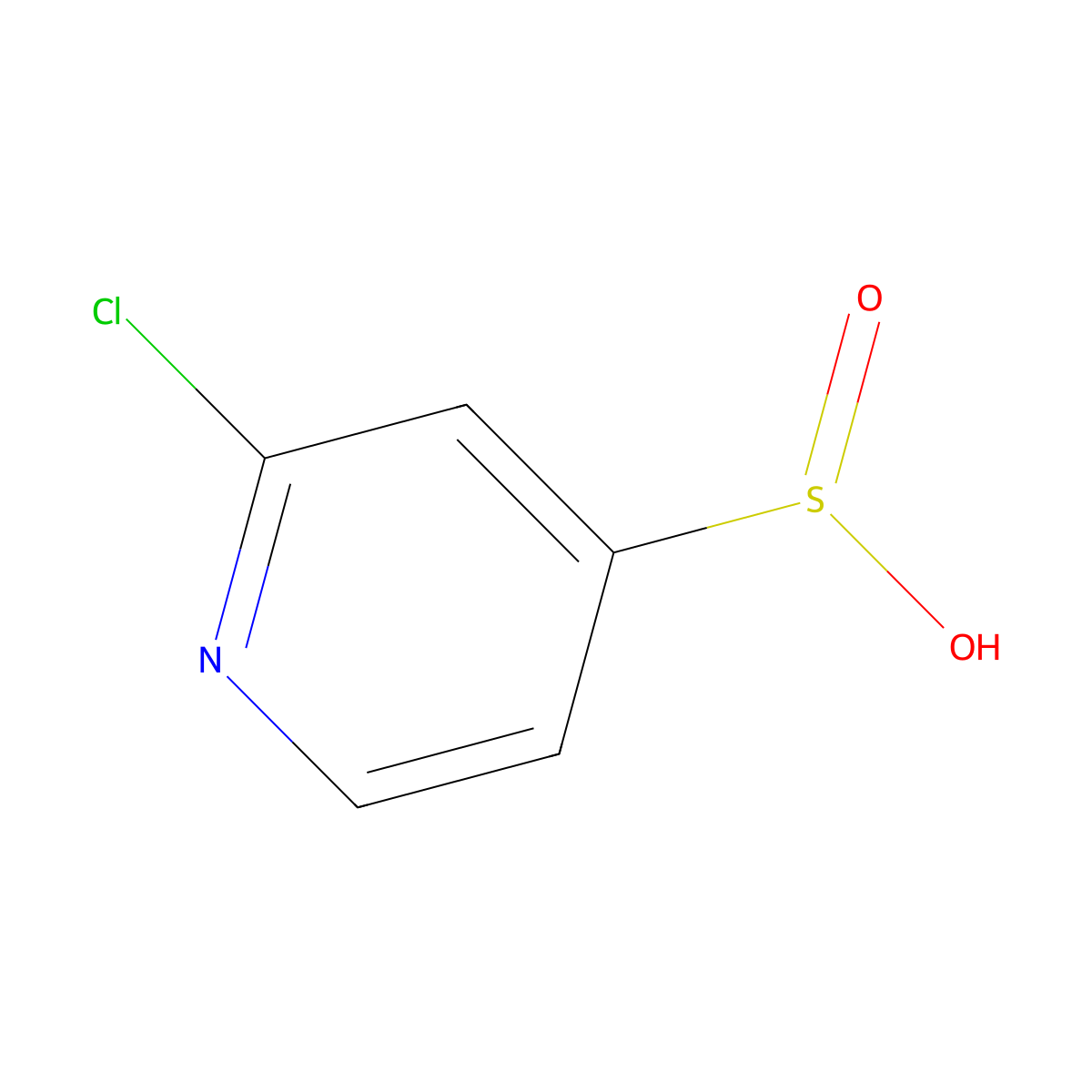 2-Chloropyridine-4-sulfinic acid molecular structure, CAS 2137775-62-1
