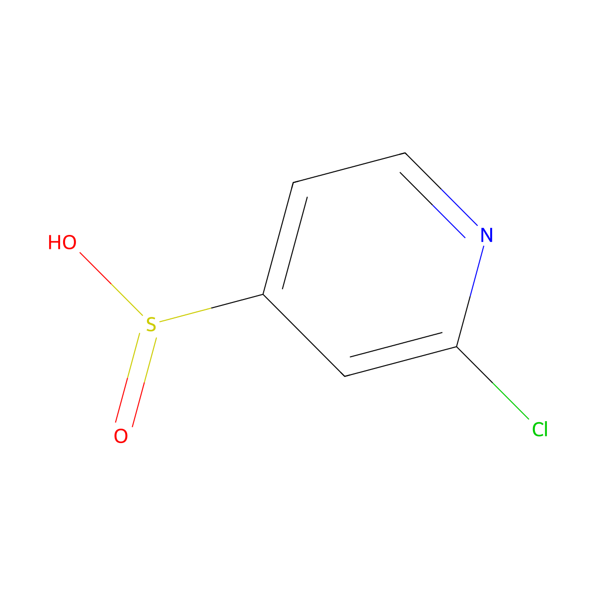 2-Chloropyridine-4-sulfinic acid molecular structure, CAS 2137775-62-1