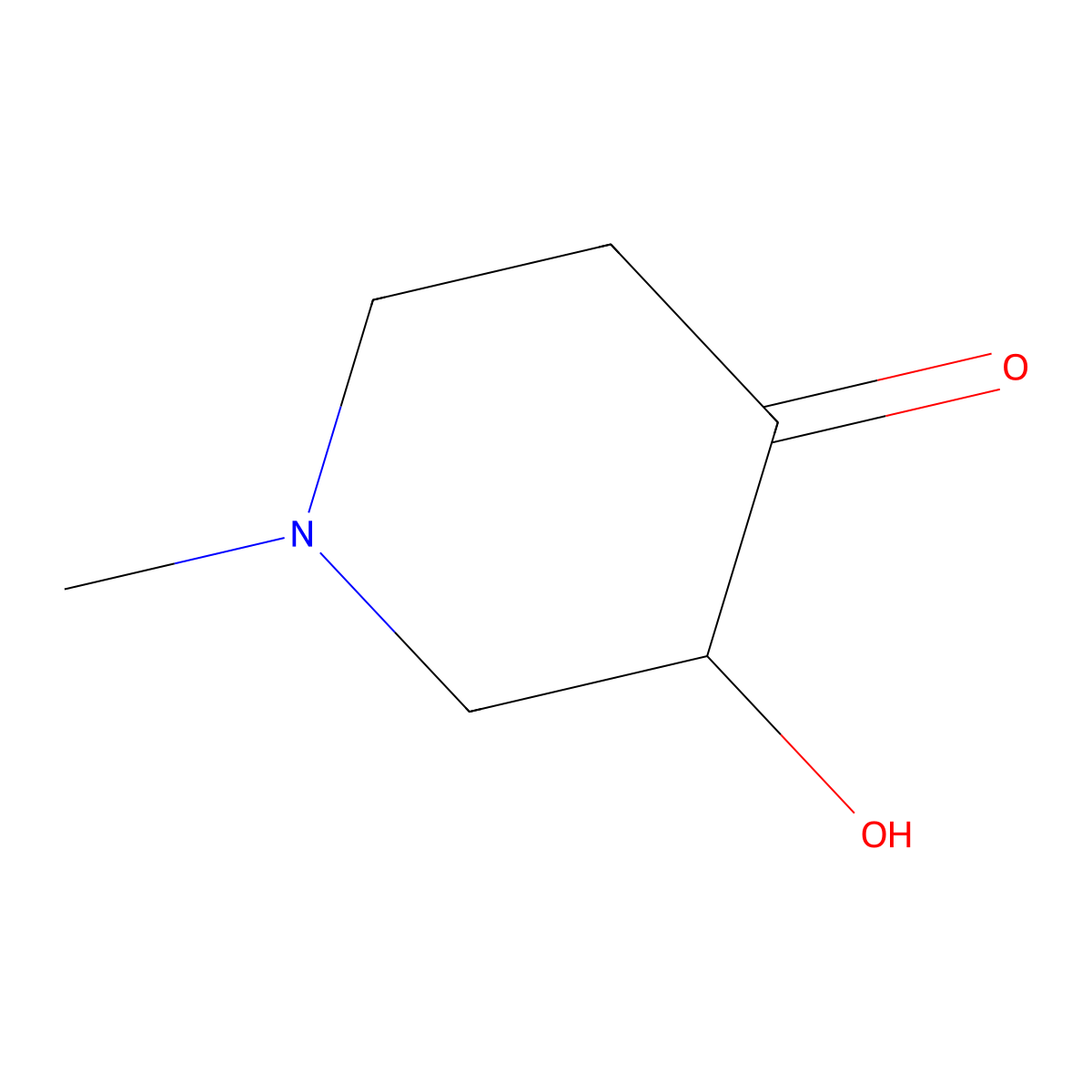 3-Hydroxy-1-methylpiperidin-4-one molecular structure, CAS 2137779-42-9