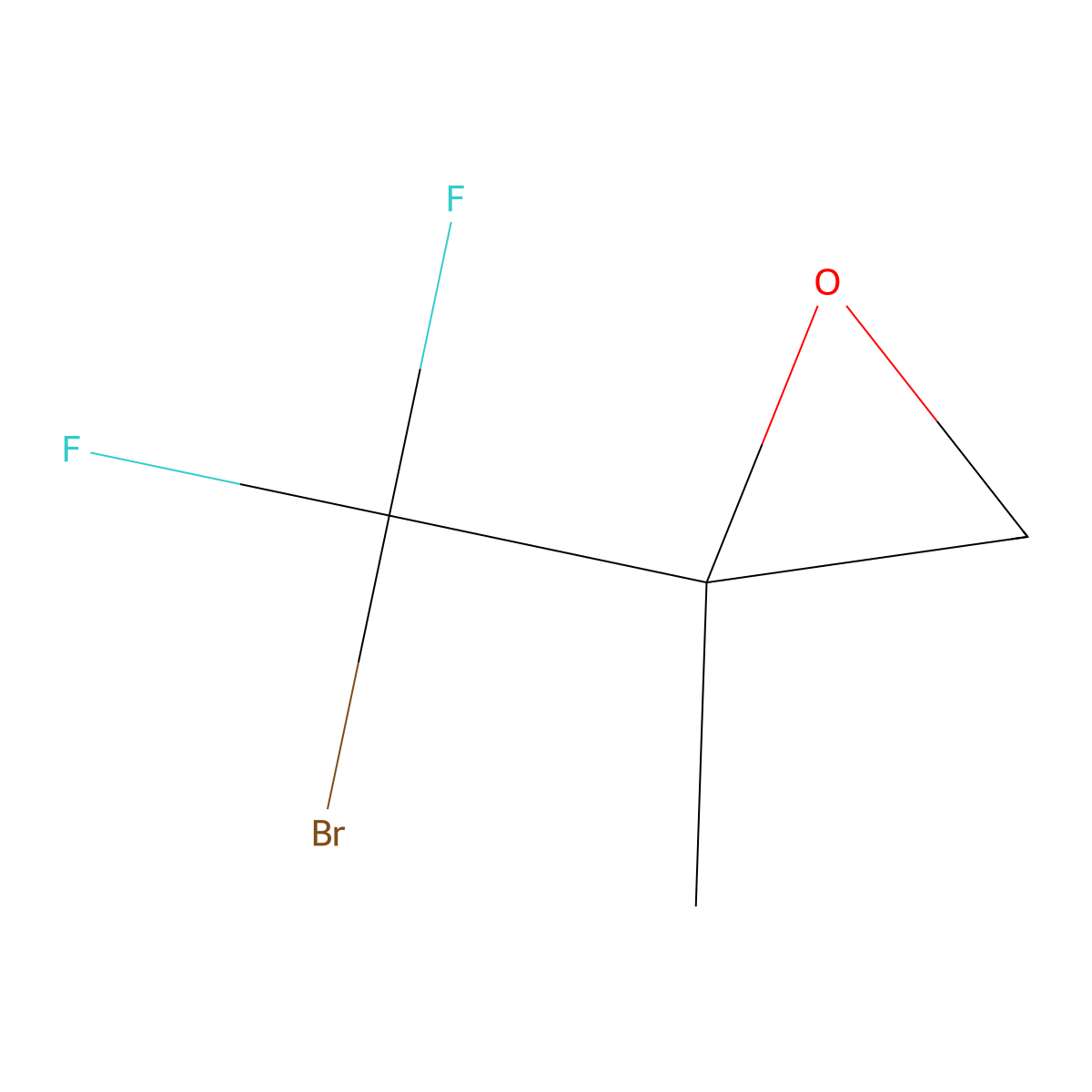 2-(Bromodifluoromethyl)-2-methyloxirane molecular structure, CAS 2137779-84-9