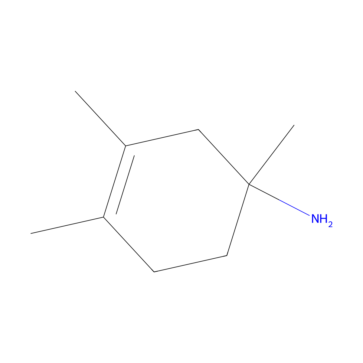 1,3,4-Trimethylcyclohex-3-en-1-amine molecular structure, CAS 2137780-78-8