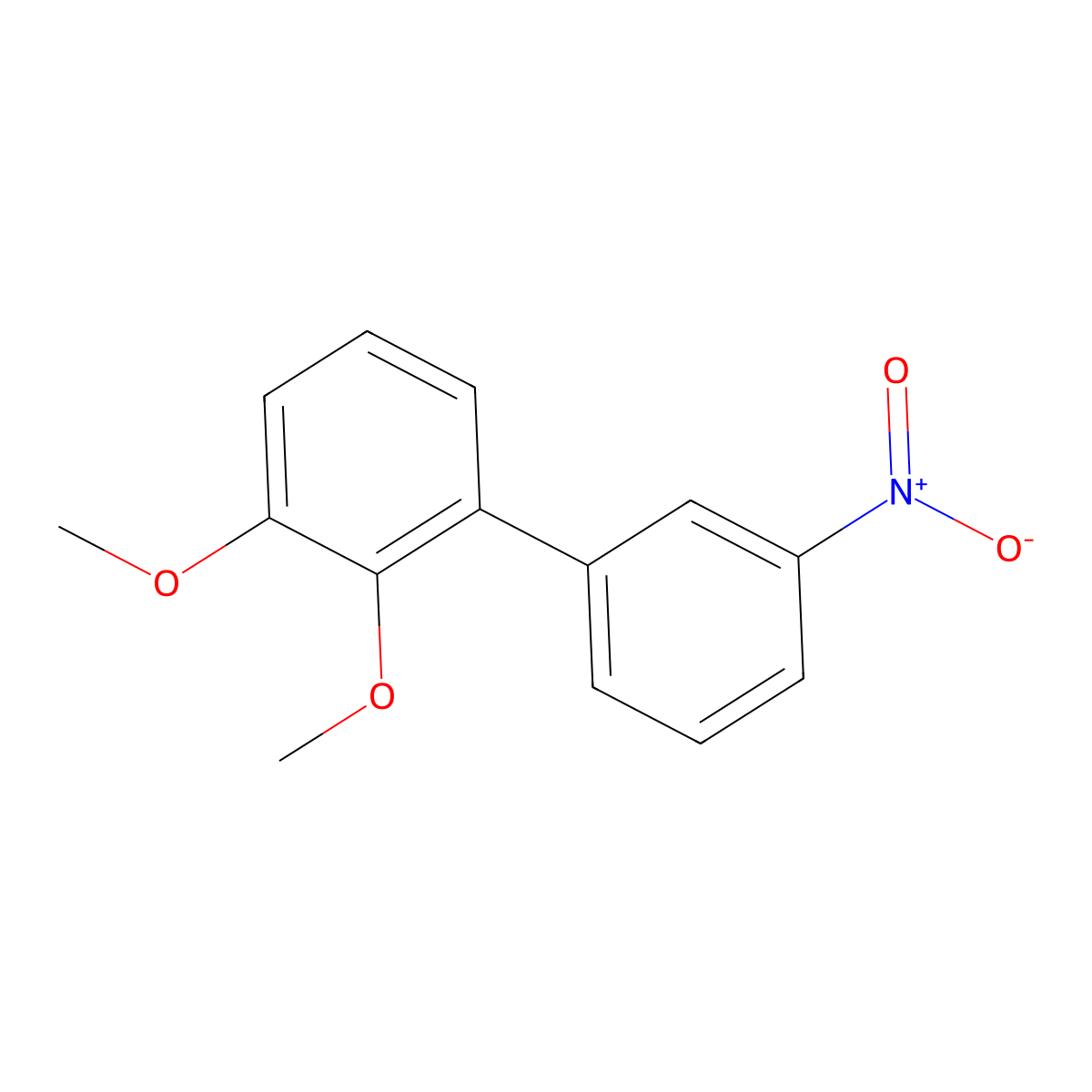 1,2-Dimethoxy-3-(3-nitrophenyl)benzene molecular structure, CAS 2137780-90-4