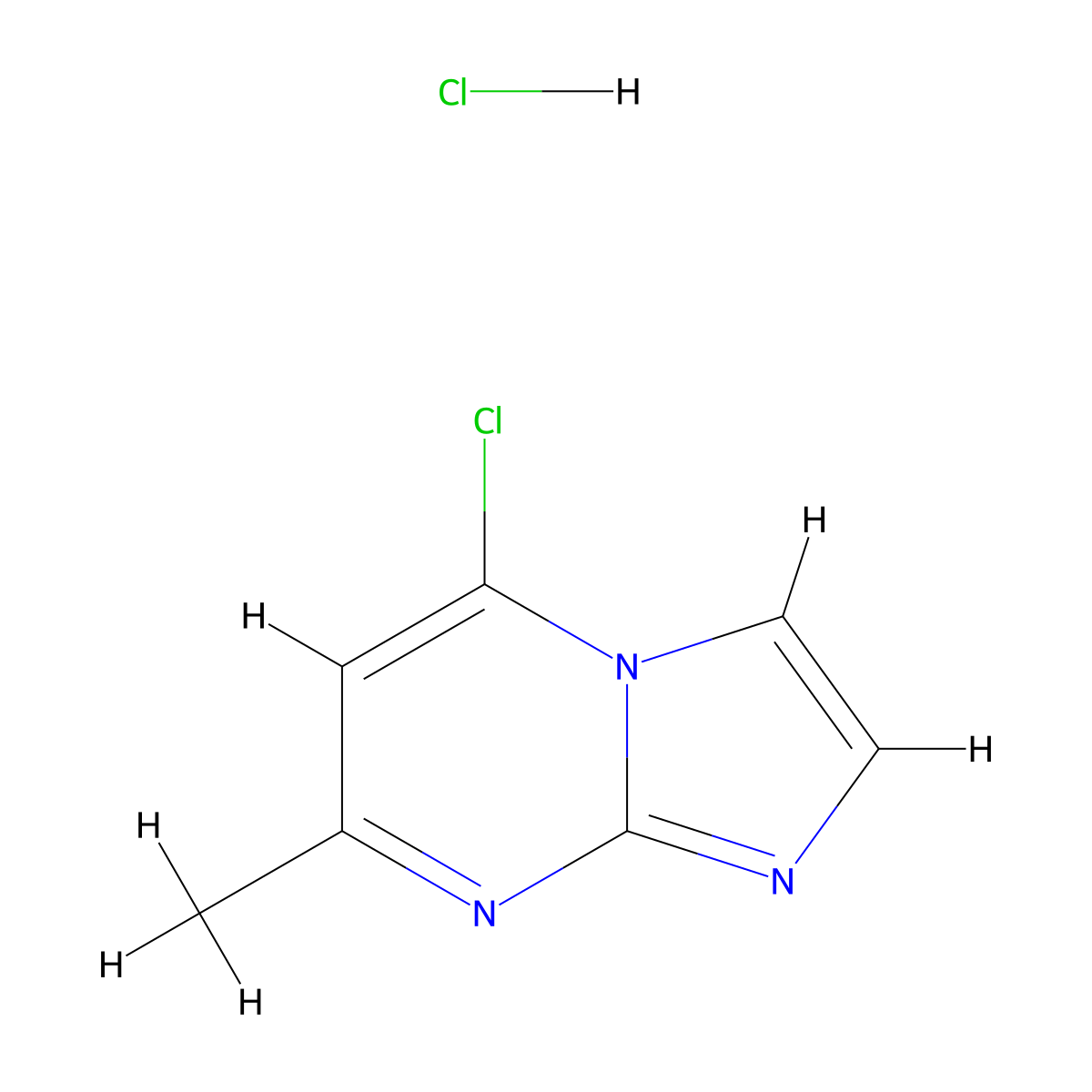 5-Chloro-7-methylimidazo[1,2-a]pyrimidine hydrochloride molecular structure, CAS 2137782-66-0