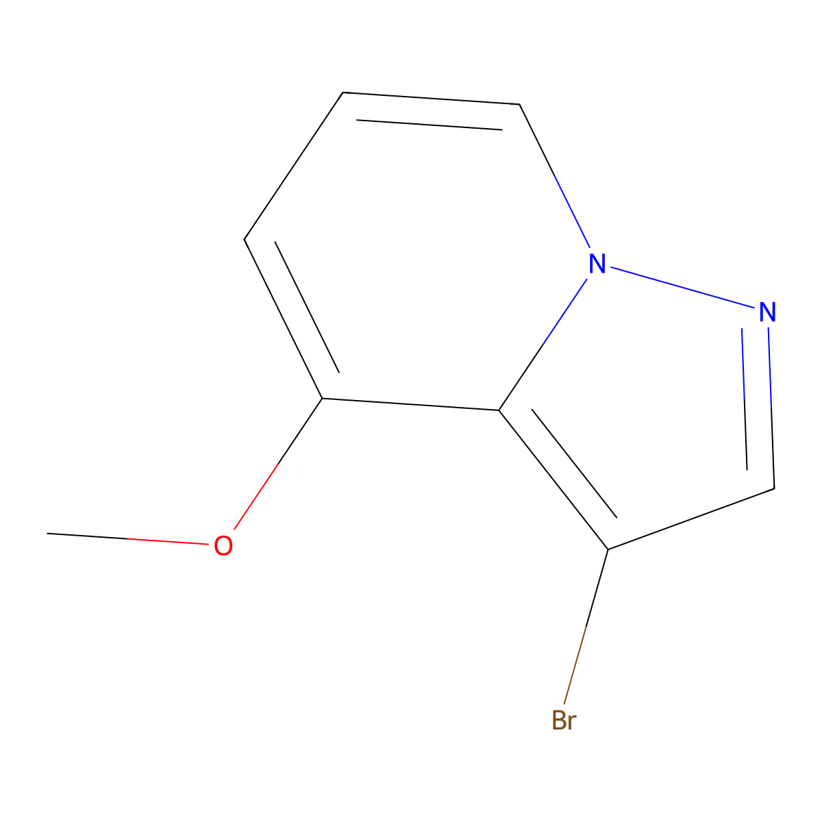 3-Bromo-4-methoxypyrazolo(1,5-a)pyridine molecular structure, CAS 2137785-31-8