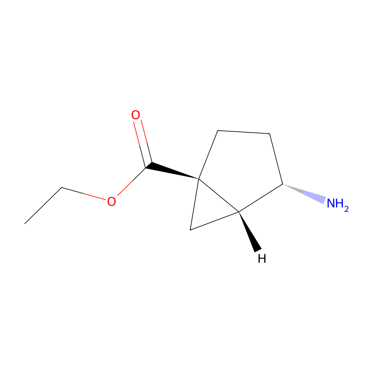 rac-ethyl (1R,4S,5R)-4-aminobicyclo[3.1.0]hexane-1-carboxylate molecular structure, CAS 2137785-63-6