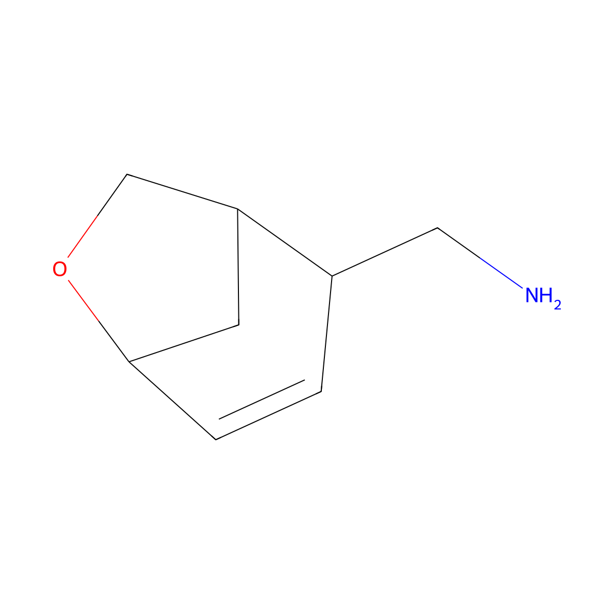 rac-[(1R,2S,5S)-6-oxabicyclo[3.2.1]oct-3-en-2-yl]methanamine molecular structure, CAS 2137785-80-7