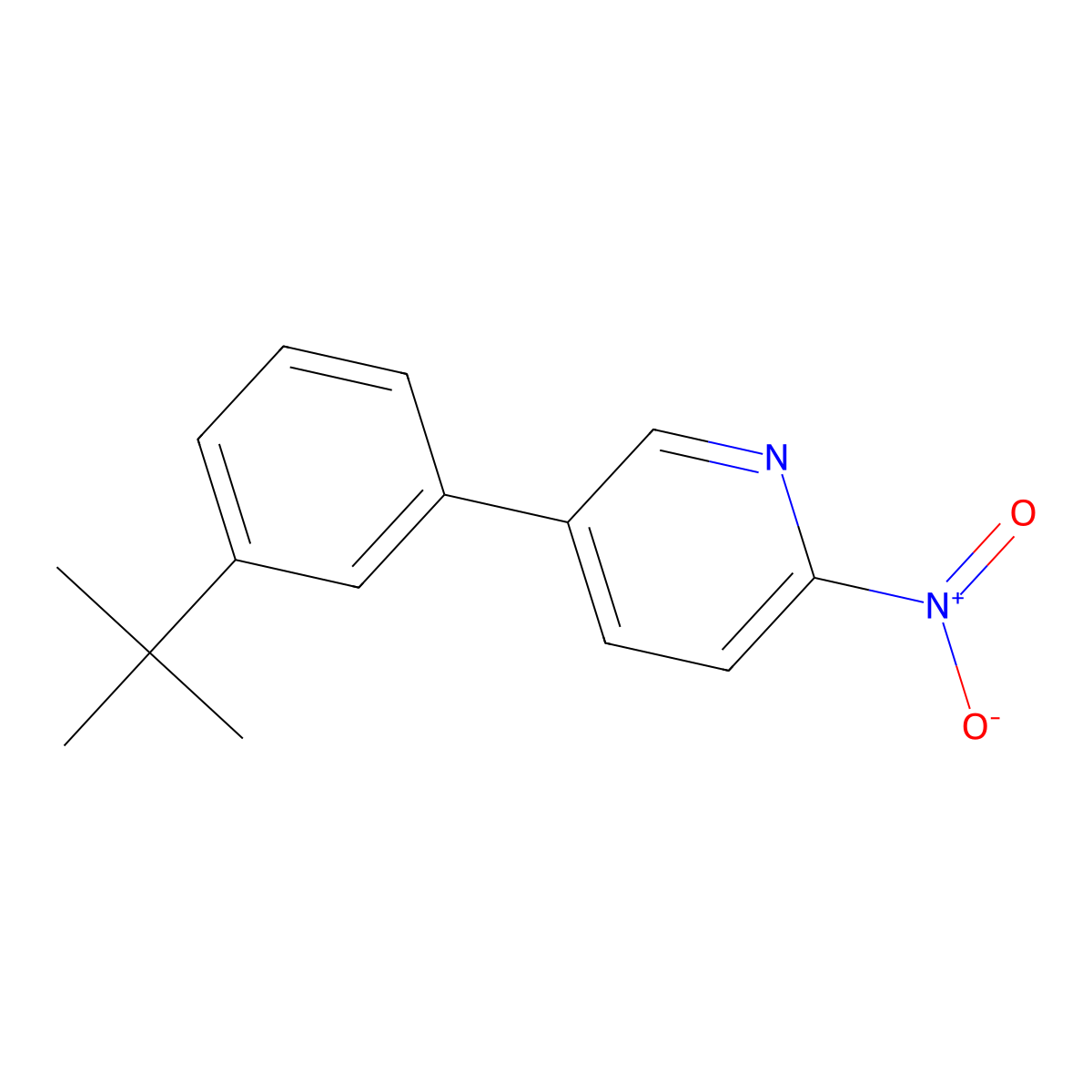5-(3-Tert-butylphenyl)-2-nitropyridine molecular structure, CAS 2137787-84-7