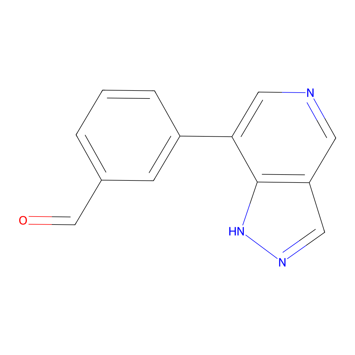 3-{1H-pyrazolo[4,3-c]pyridin-7-yl}benzaldehyde molecular structure, CAS 2137790-44-2