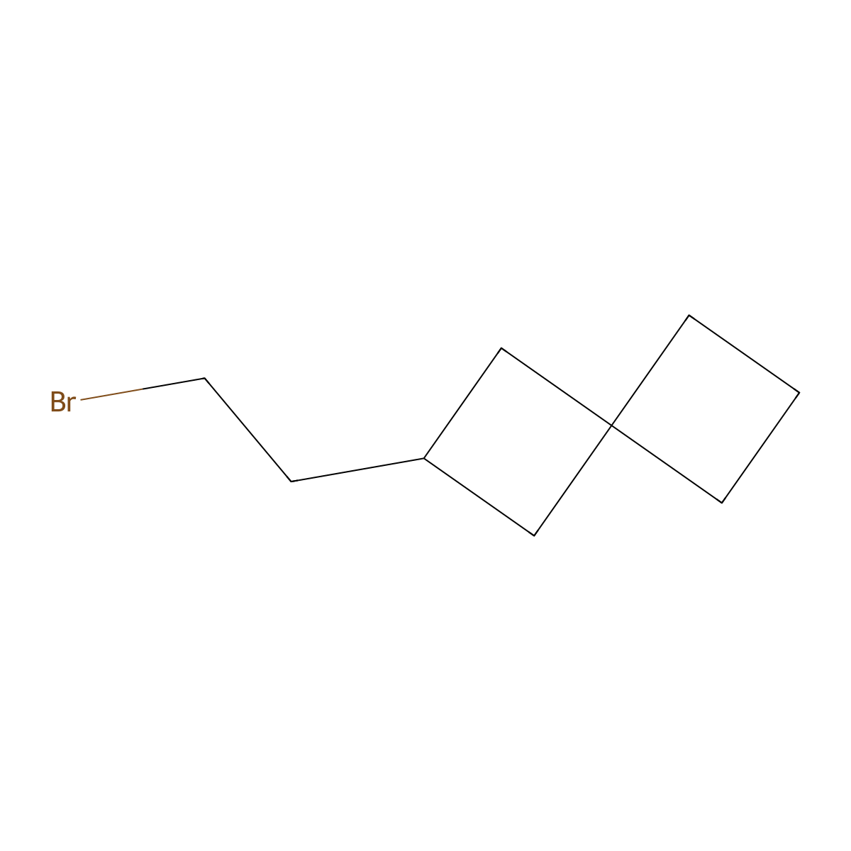 2-(2-Bromoethyl)spiro[3.3]heptane molecular structure, CAS 2137790-92-0