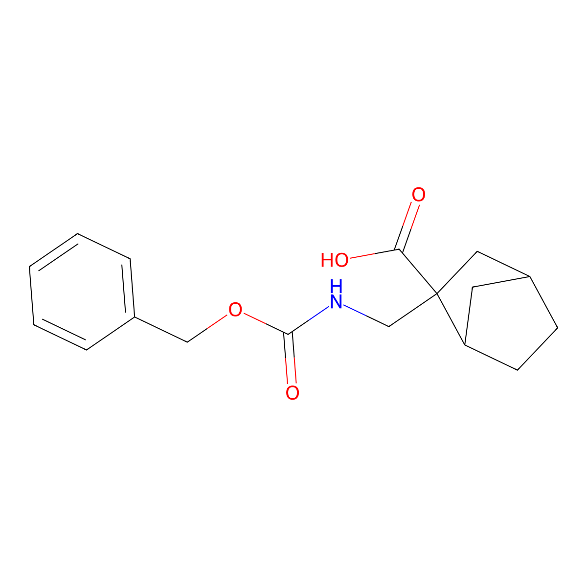 2-({[(Benzyloxy)carbonyl]amino}methyl)bicyclo[2.2.1]heptane-2-carboxylic acid molecular structure, CAS 2137791-74-1