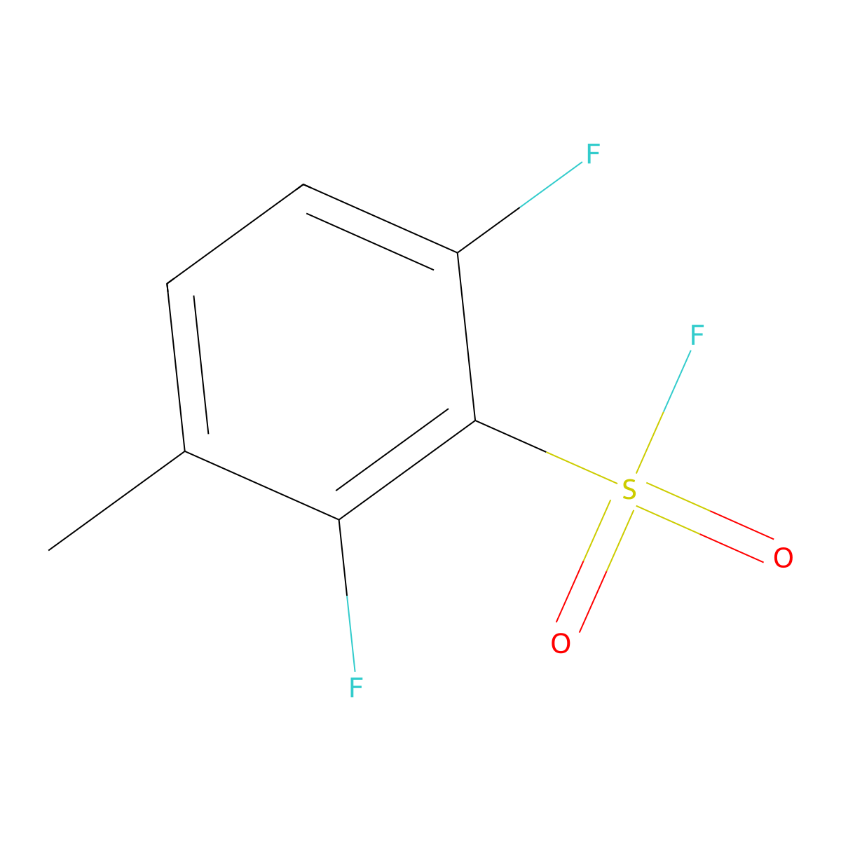 2,6-Difluoro-3-methylbenzene-1-sulfonyl fluoride molecular structure, CAS 2137792-16-4