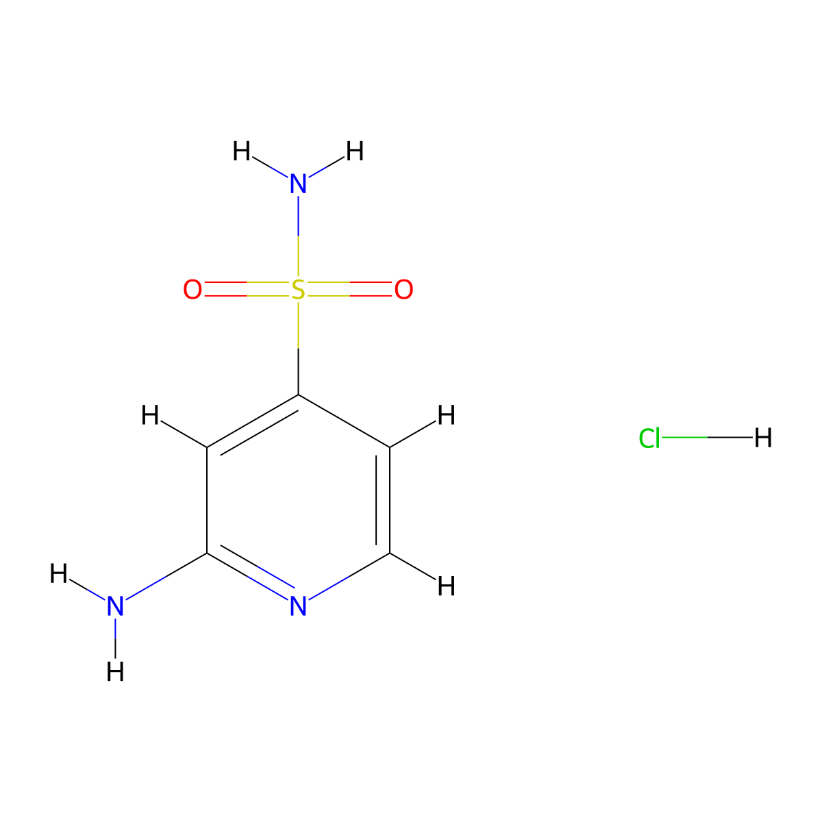 2-Aminopyridine-4-sulfonamide hydrochloride molecular structure, CAS 2137792-99-3