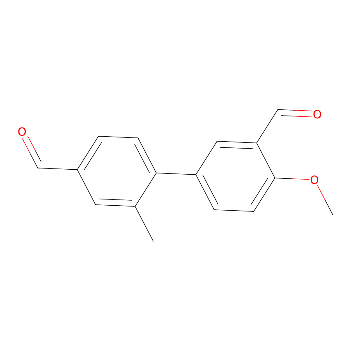 5-(4-Formyl-2-methylphenyl)-2-methoxybenzaldehyde molecular structure, CAS 2137793-05-4