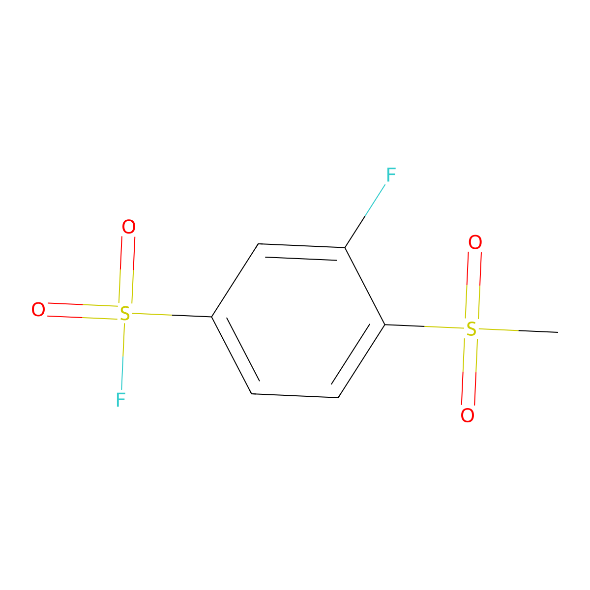 3-Fluoro-4-methanesulfonylbenzene-1-sulfonyl fluoride molecular structure, CAS 2137793-65-6