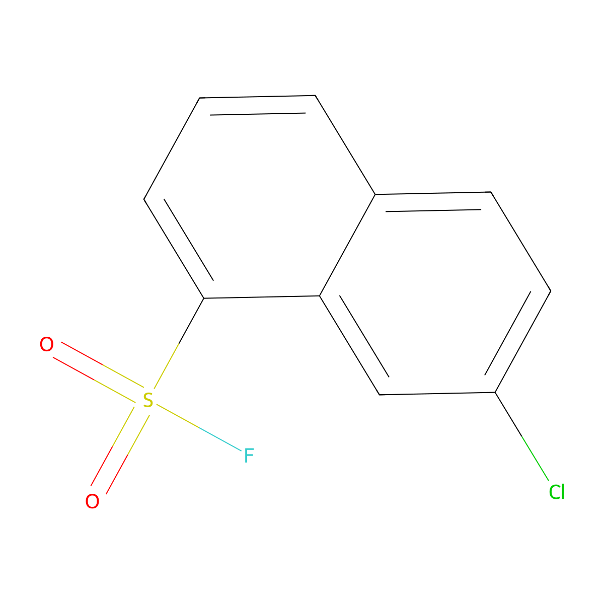 7-Chloronaphthalene-1-sulfonyl fluoride molecular structure, CAS 2137793-72-5